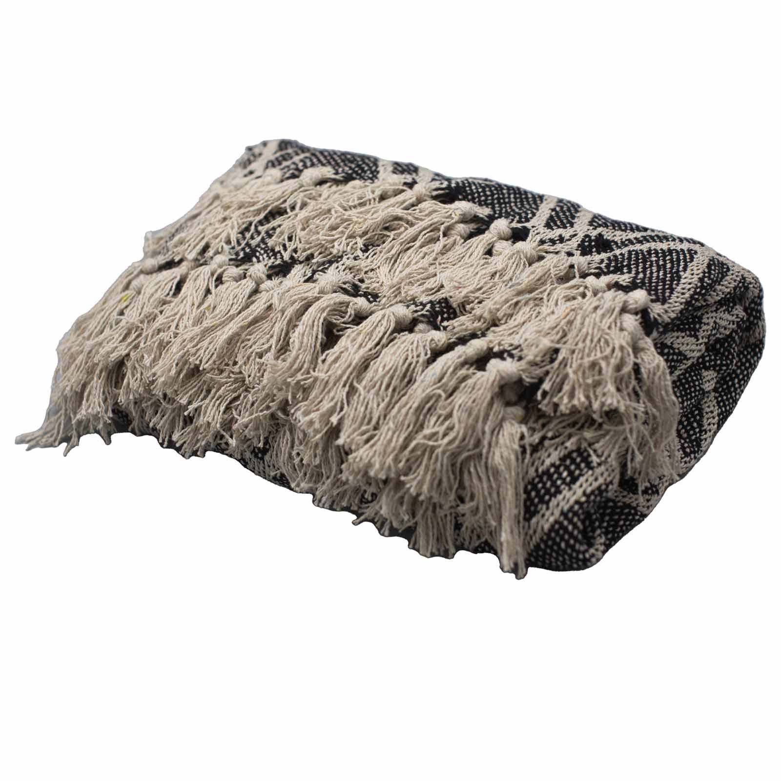 Boho Comfort Throws - Black & Biege Regency - Image 2