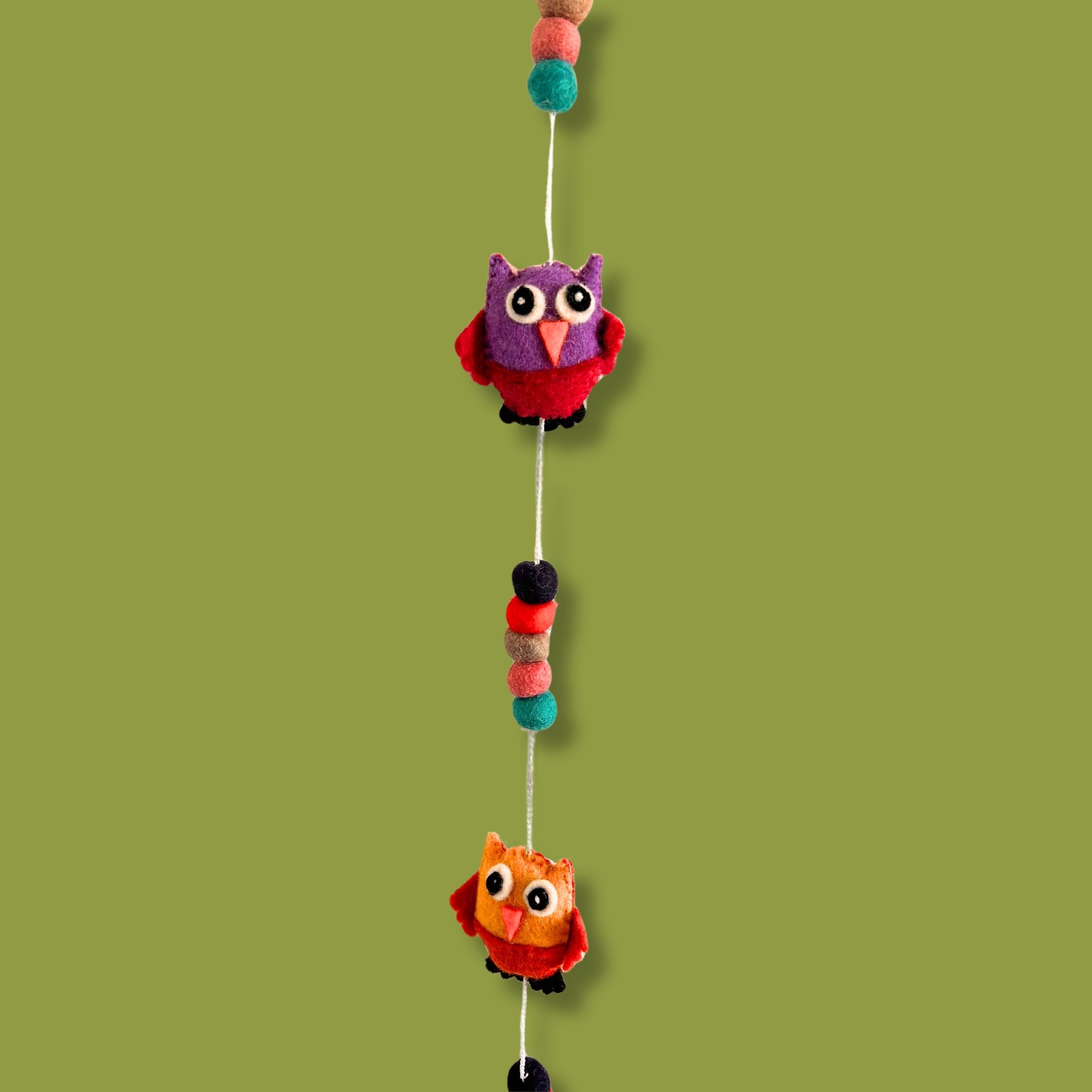 Felt Wall Hanging -Owls (random colours) - Image 5