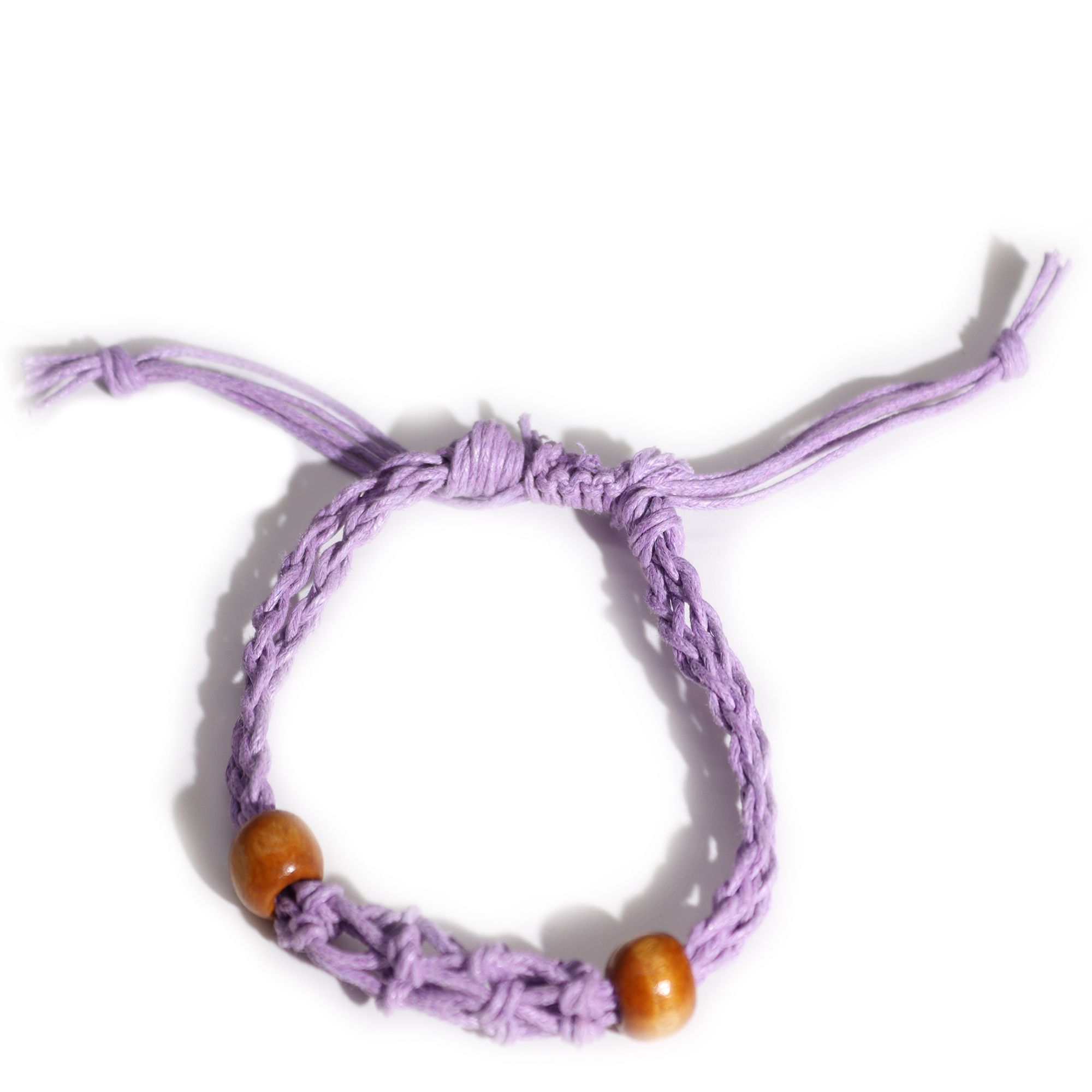 Gemstone Bracelet Cord - Purple - Image 2