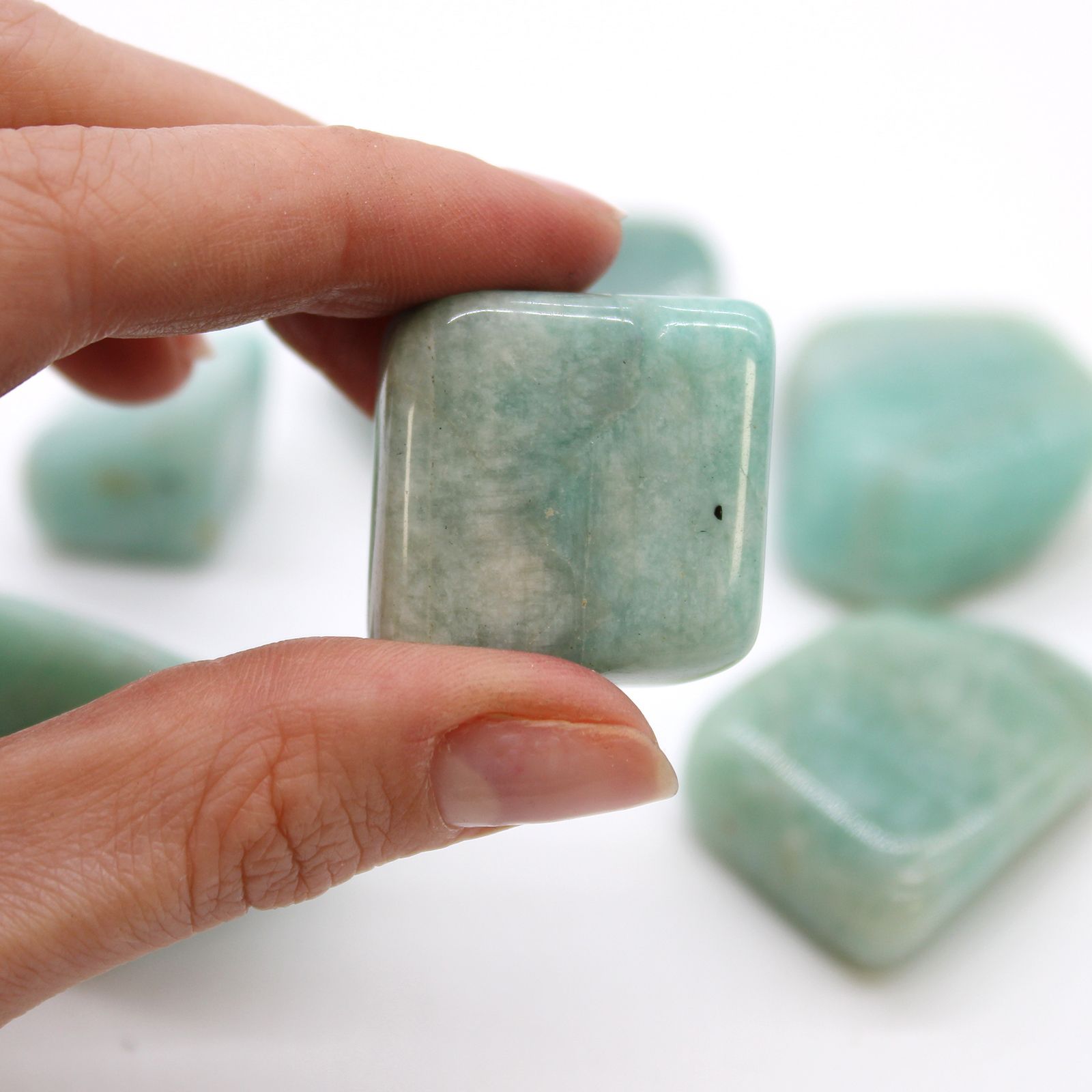 XL Tumble Stones - Amazonite - Image 2