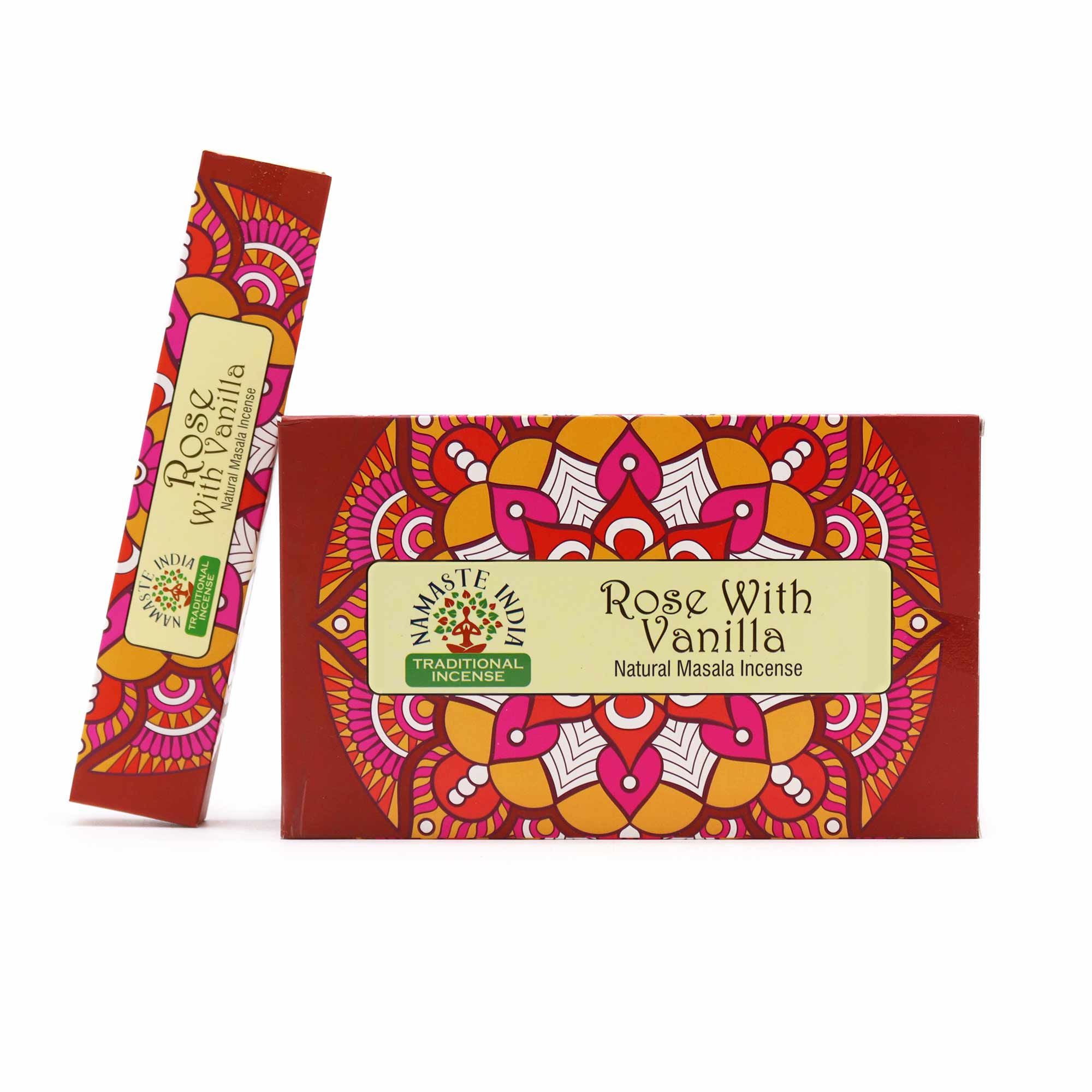 Namaste Mandala Masala Incense - Rose With Vanilla - Image 3