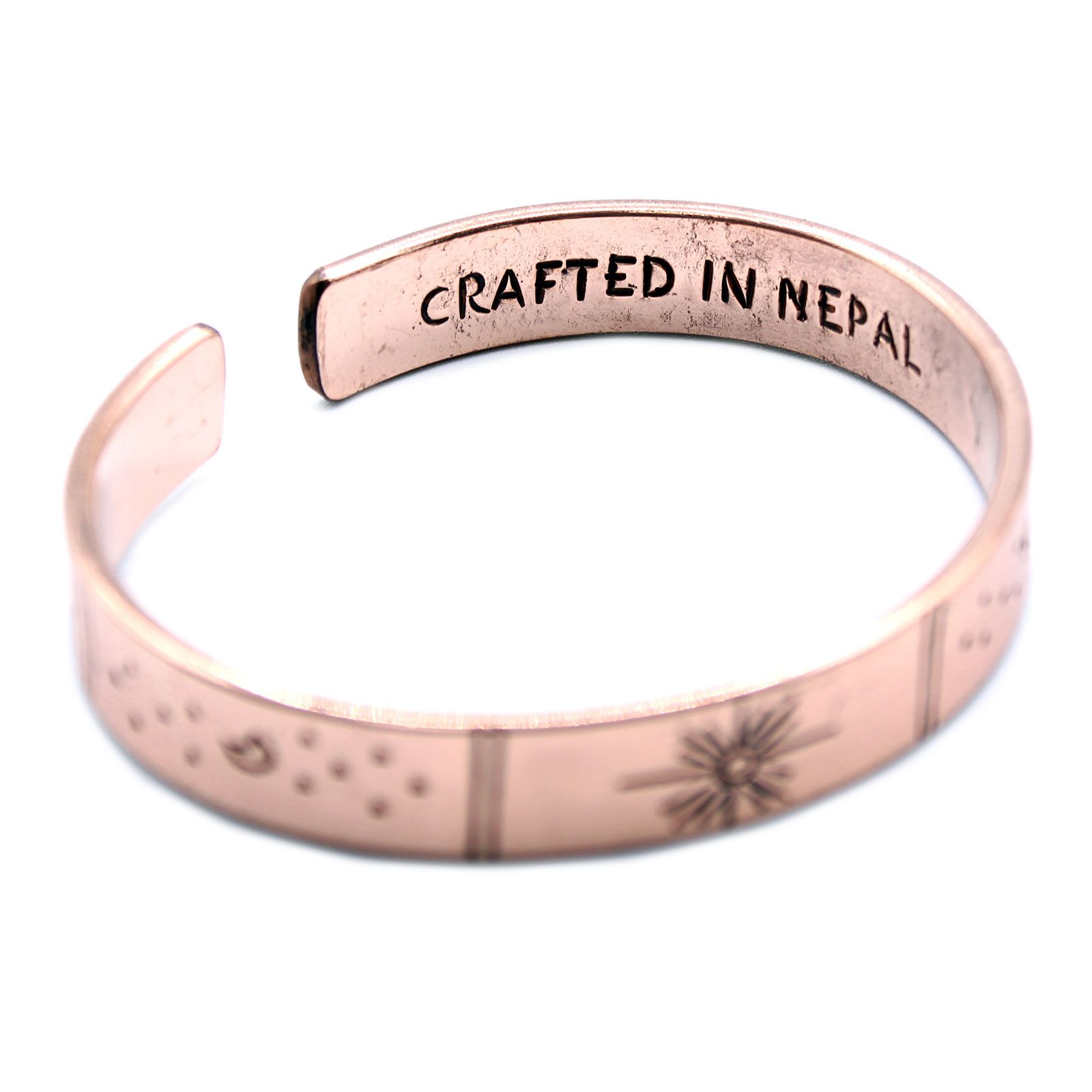 Inspiration Bracelet - Copper Snrise, Galaxy, Stars, Earth - Image 7