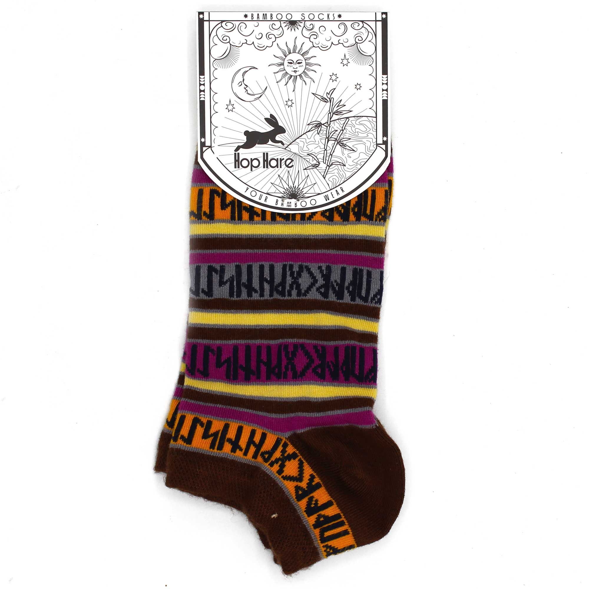 S/M Hop Hare Bamboo Socks Low (3.5-6.5) - Rune Stones - Image 3