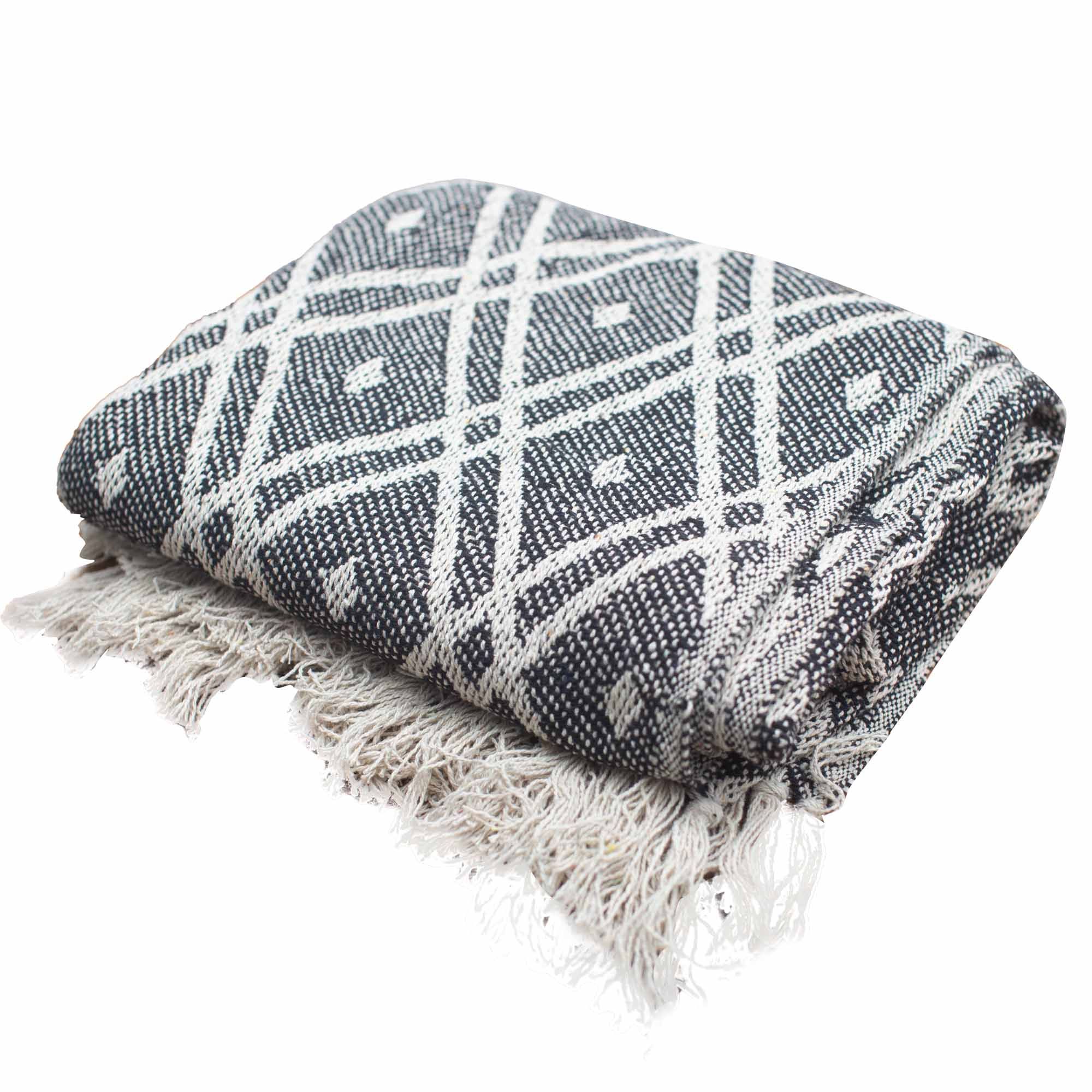 Boho Comfort Throws - Black & Biege Regency - Image 3