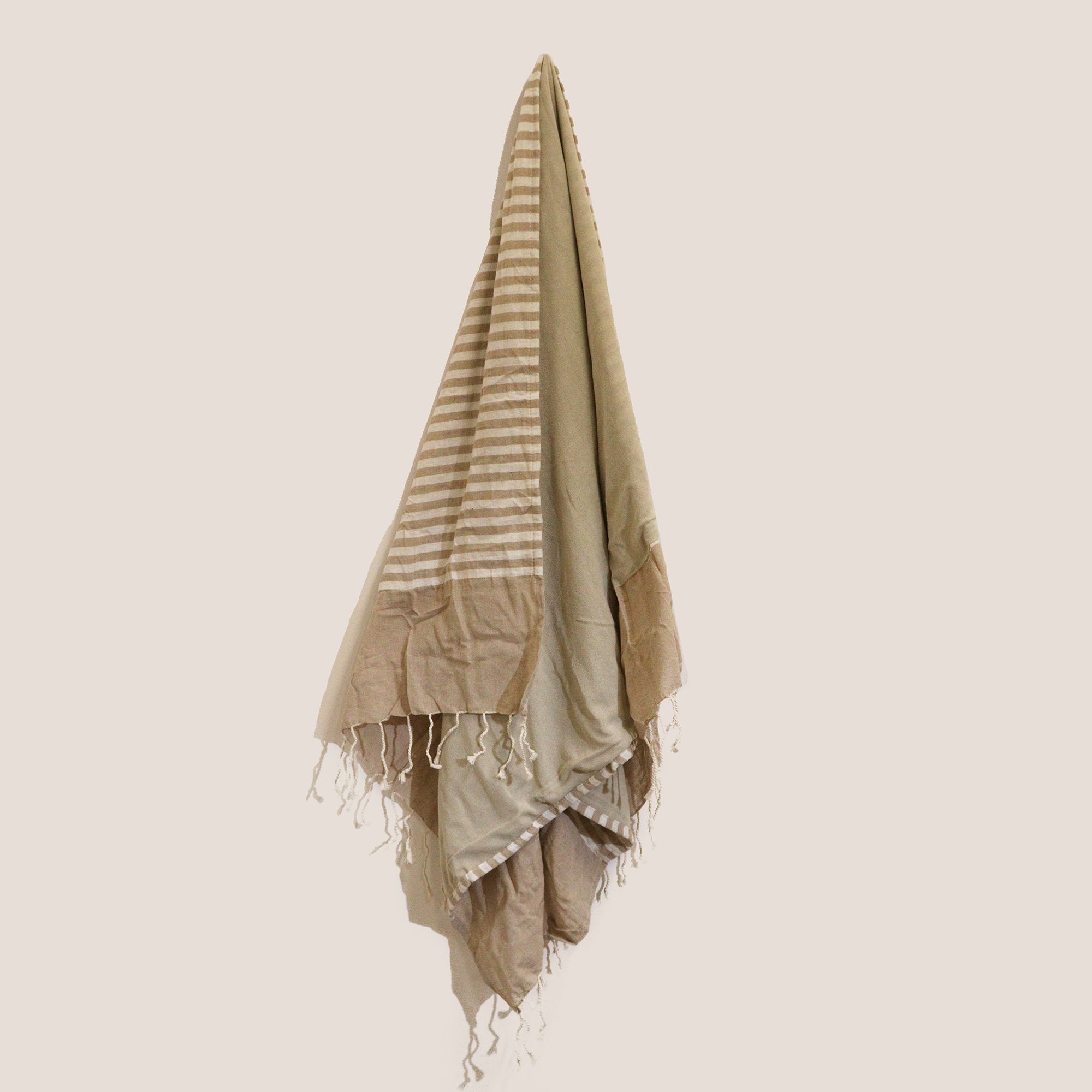 Cotton Pario Towel - 100x180 cm - Warm Sand - Image 2