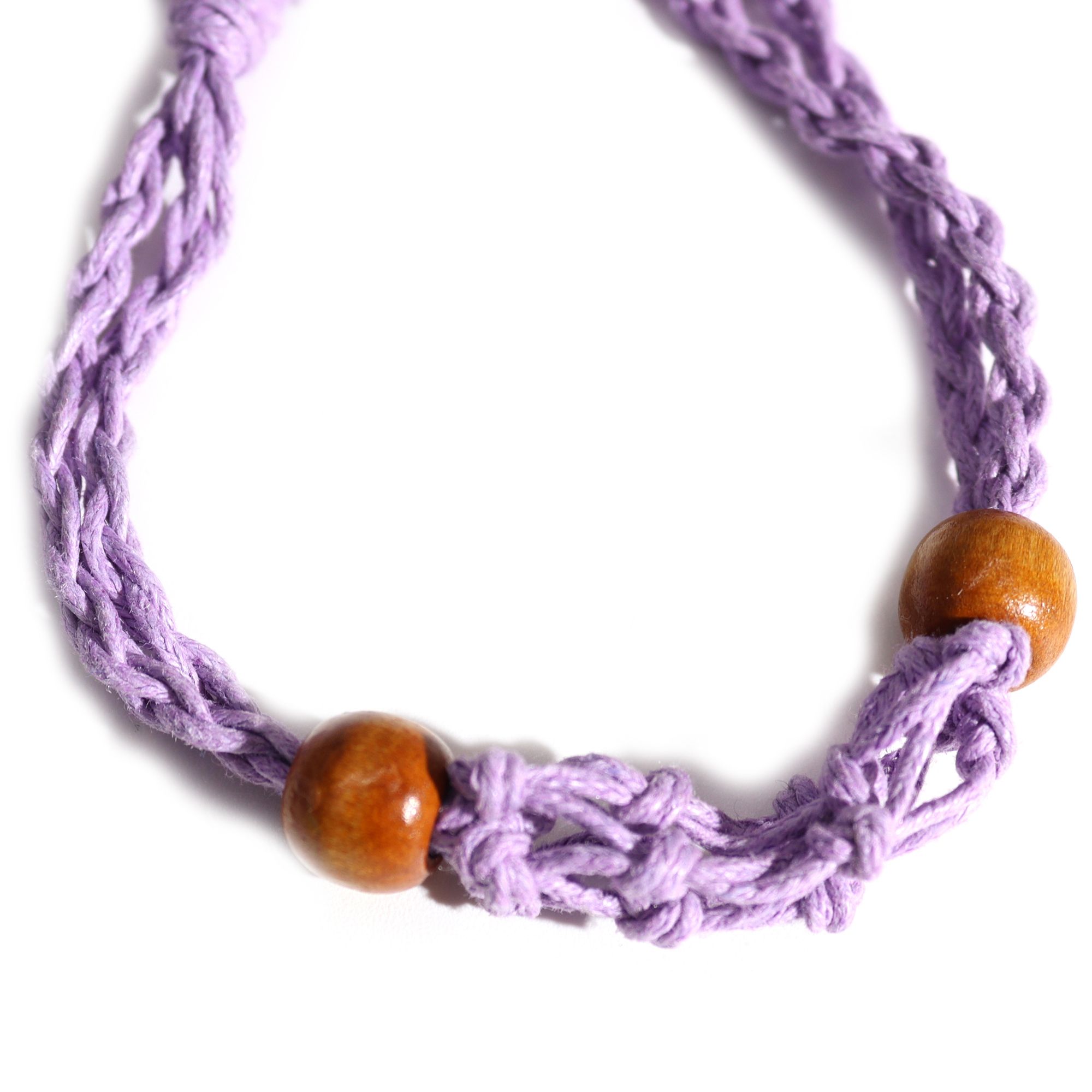 Gemstone Bracelet Cord - Purple - Image 3