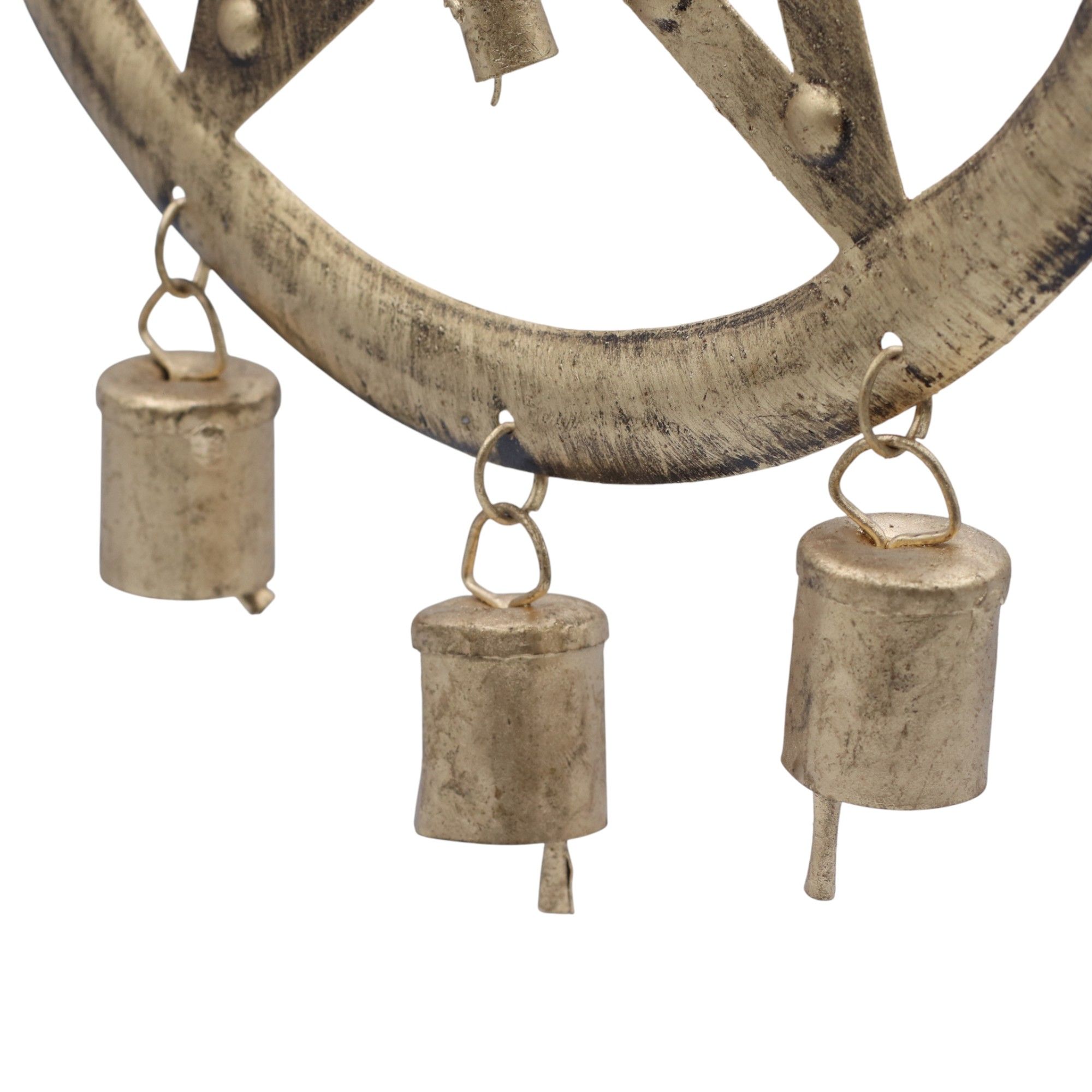 Indian Chimes - Pentagon with Cow Bells - 25x49cm - Image 3