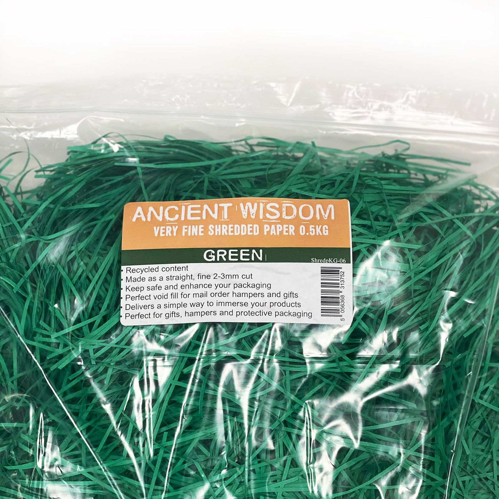 Very Fine Shredded paper - Green (0.5KG) - Image 3