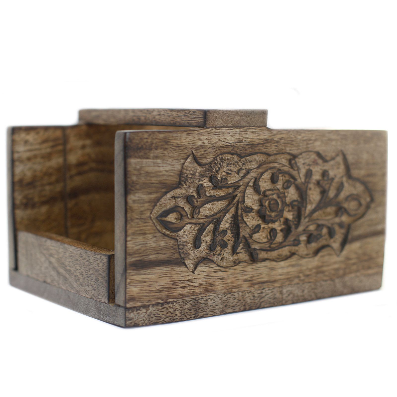 Carved Mango Wood Cutter For Soap Loaves - Image 3