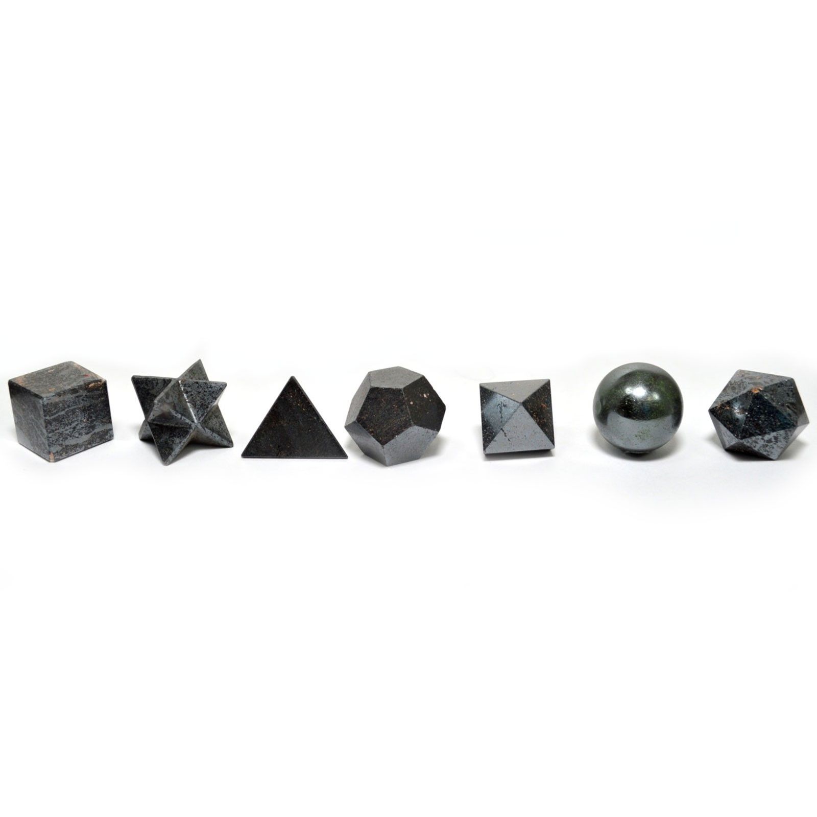 Geometric Seven Piece Black Agate Set - Image 4