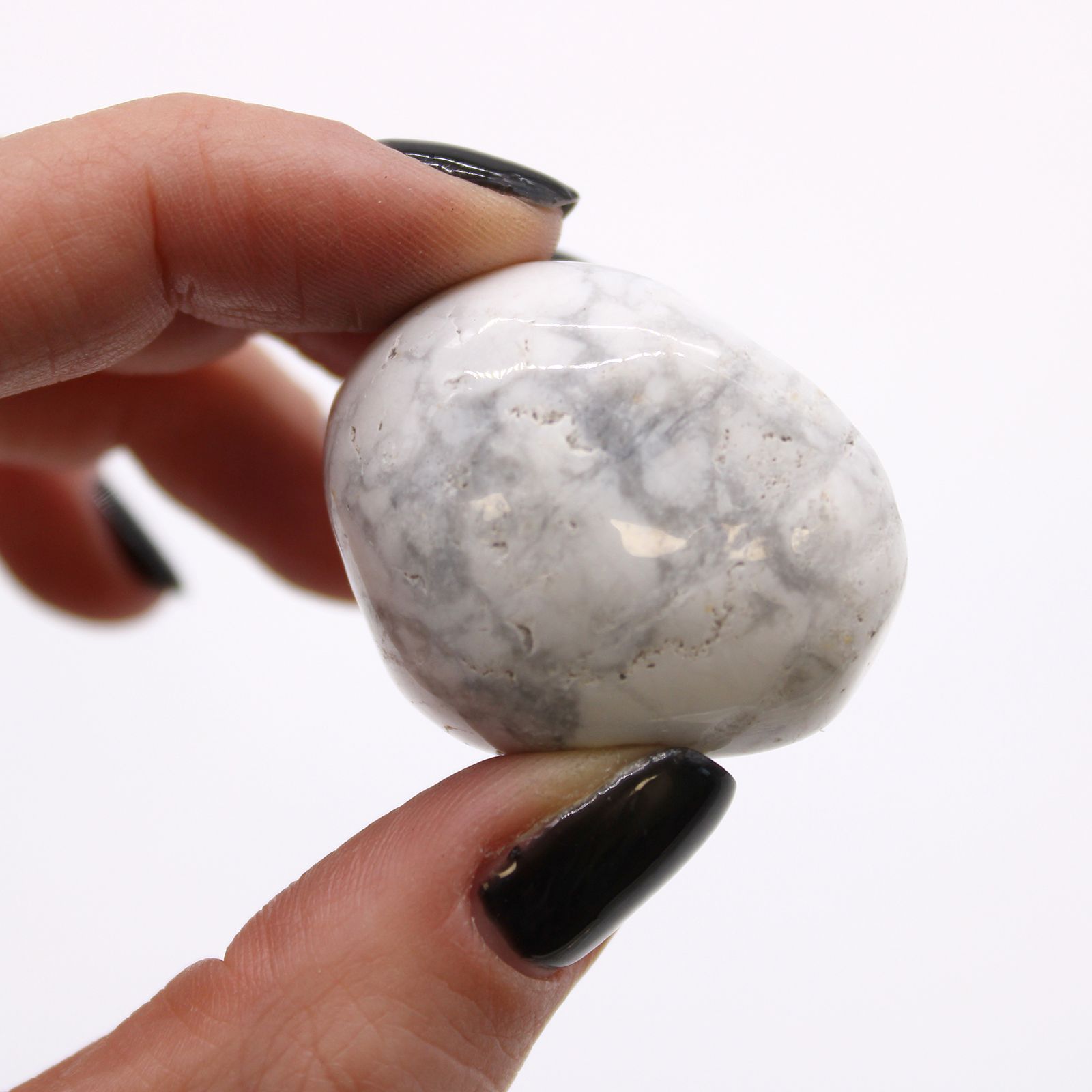 Large African Tumble Stones - White Howlite - Magnesite - Image 2