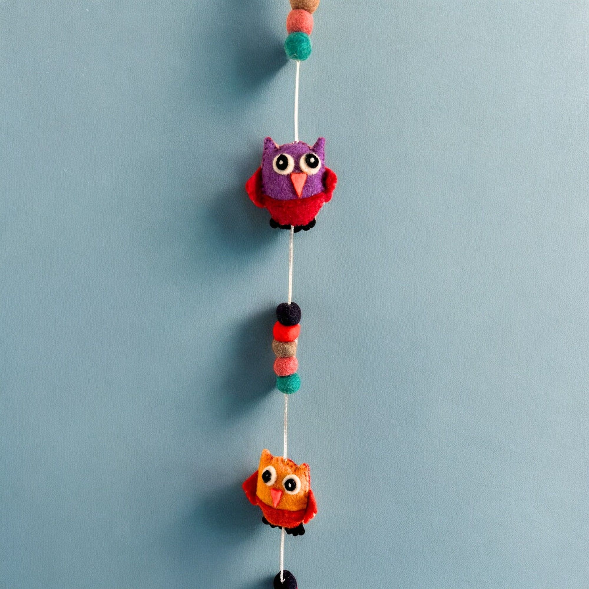 Felt Wall Hanging -Owls (random colours) - Image 6