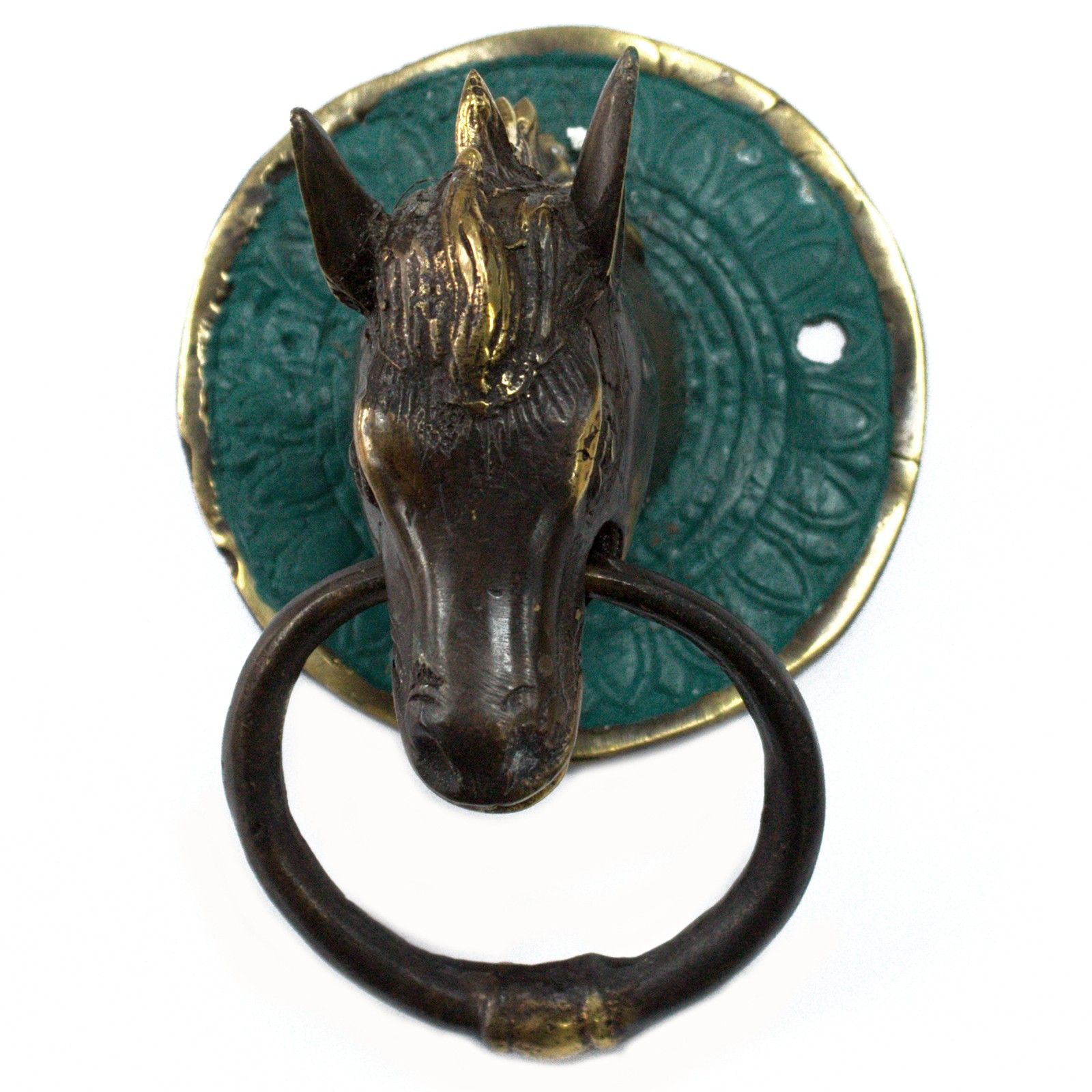 Brass Door Knocker - Horses Head - Image 3