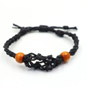 Gemstone Bracelet Cord - Black