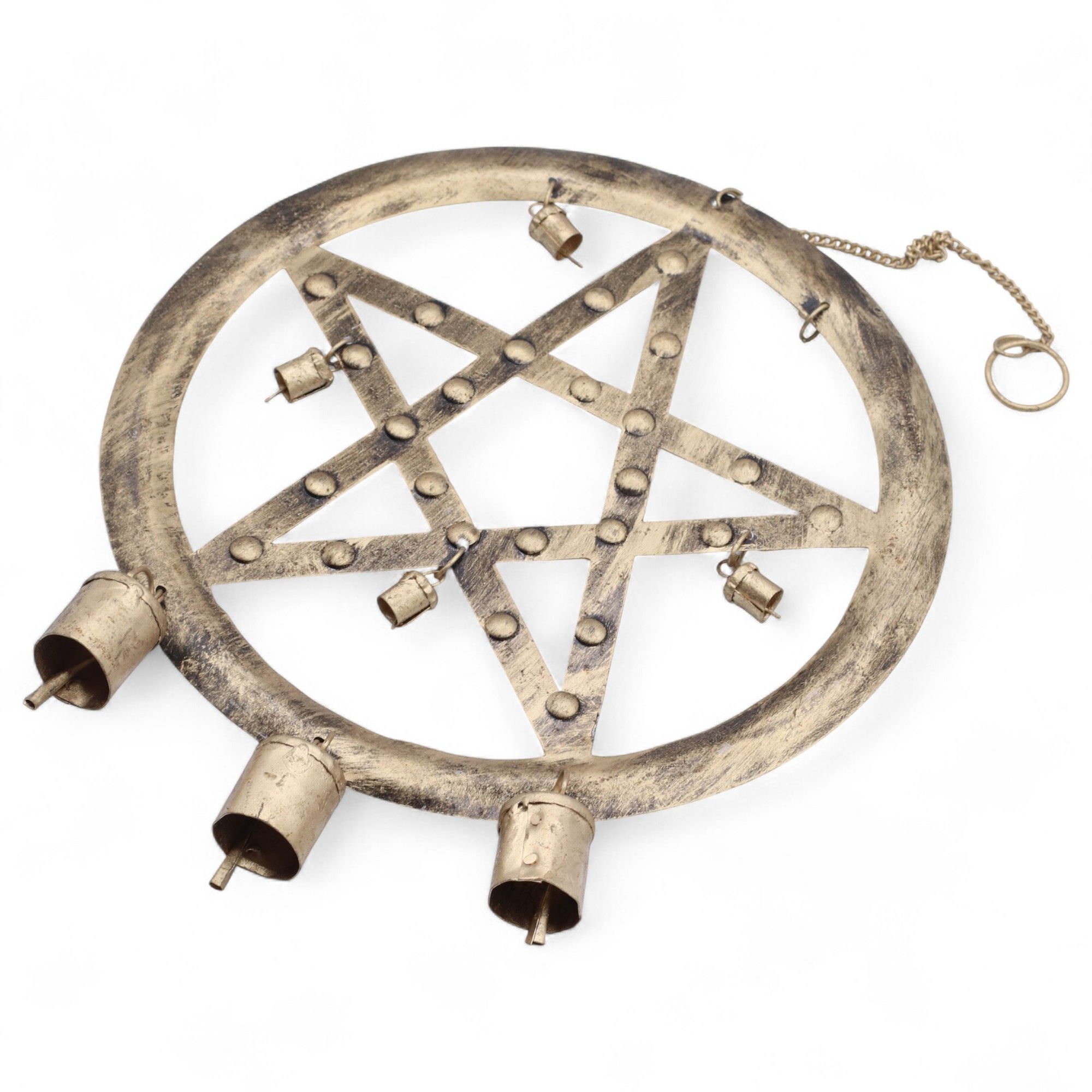 Indian Chimes - Pentagon with Cow Bells - 25x49cm - Image 4