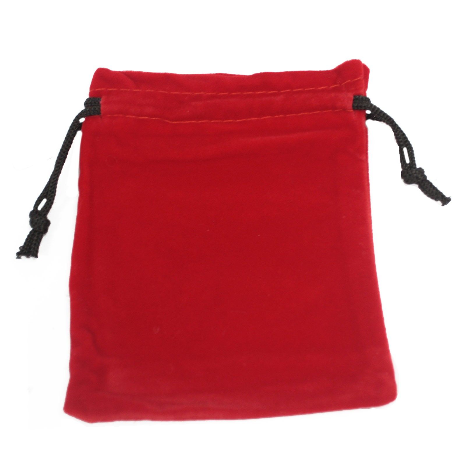 Quality Velvet Pouch - Red 10x12cm - Image 2