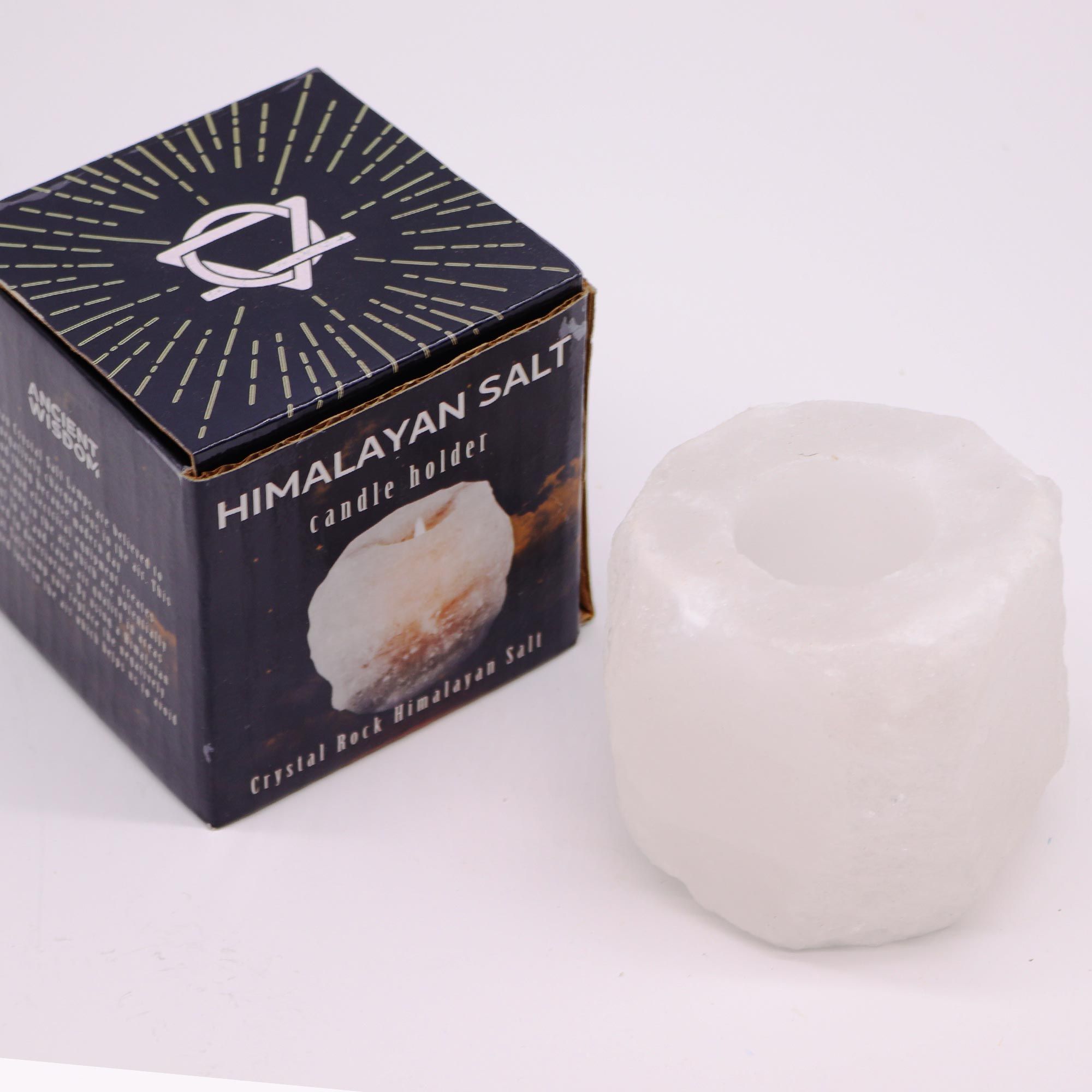 Crystal Rock Himalayan Salt Candle Holder 600-800g - Image 3