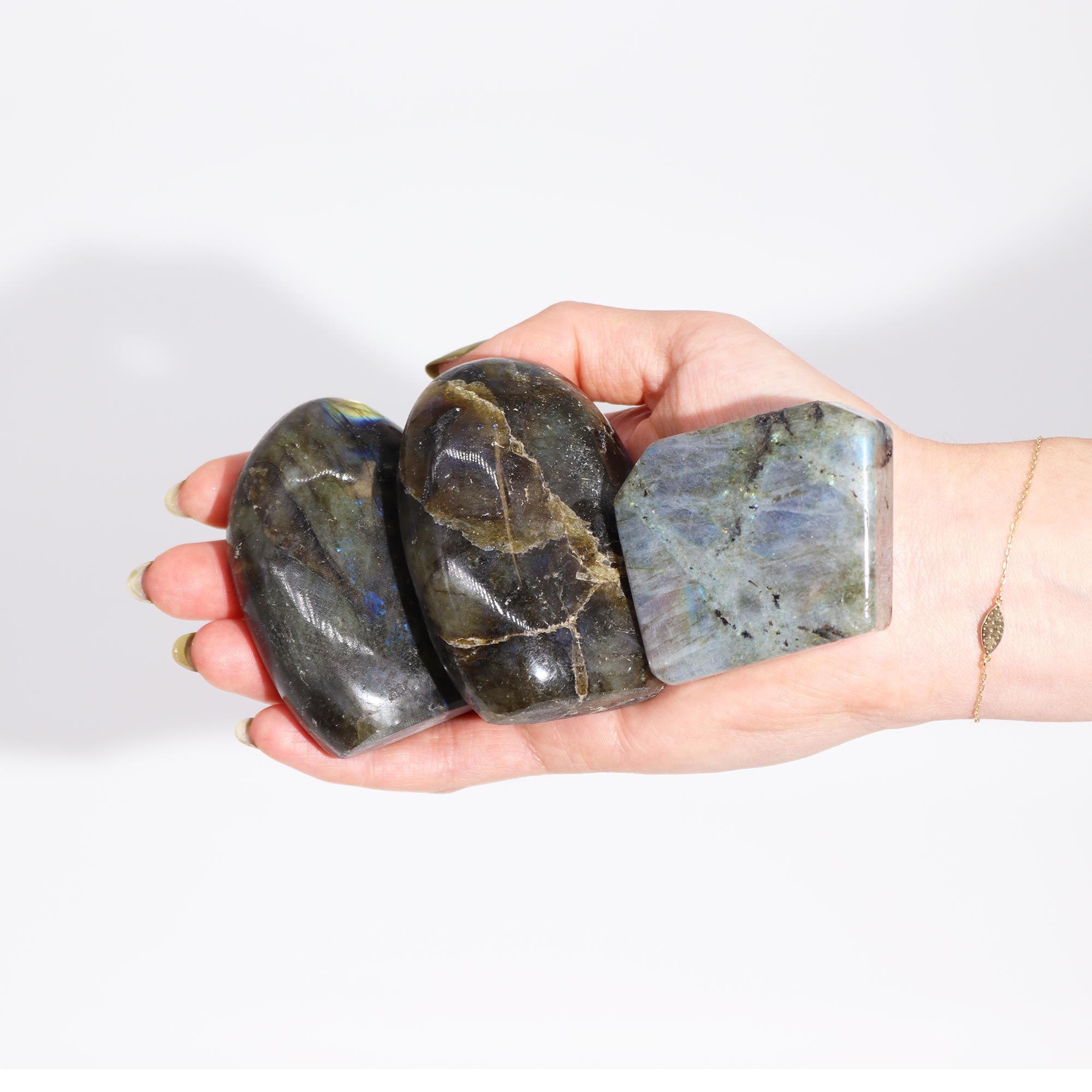 Madagascar Labradorite Tomb Stone (approx 80-100gms 50-70mm) - Image 4