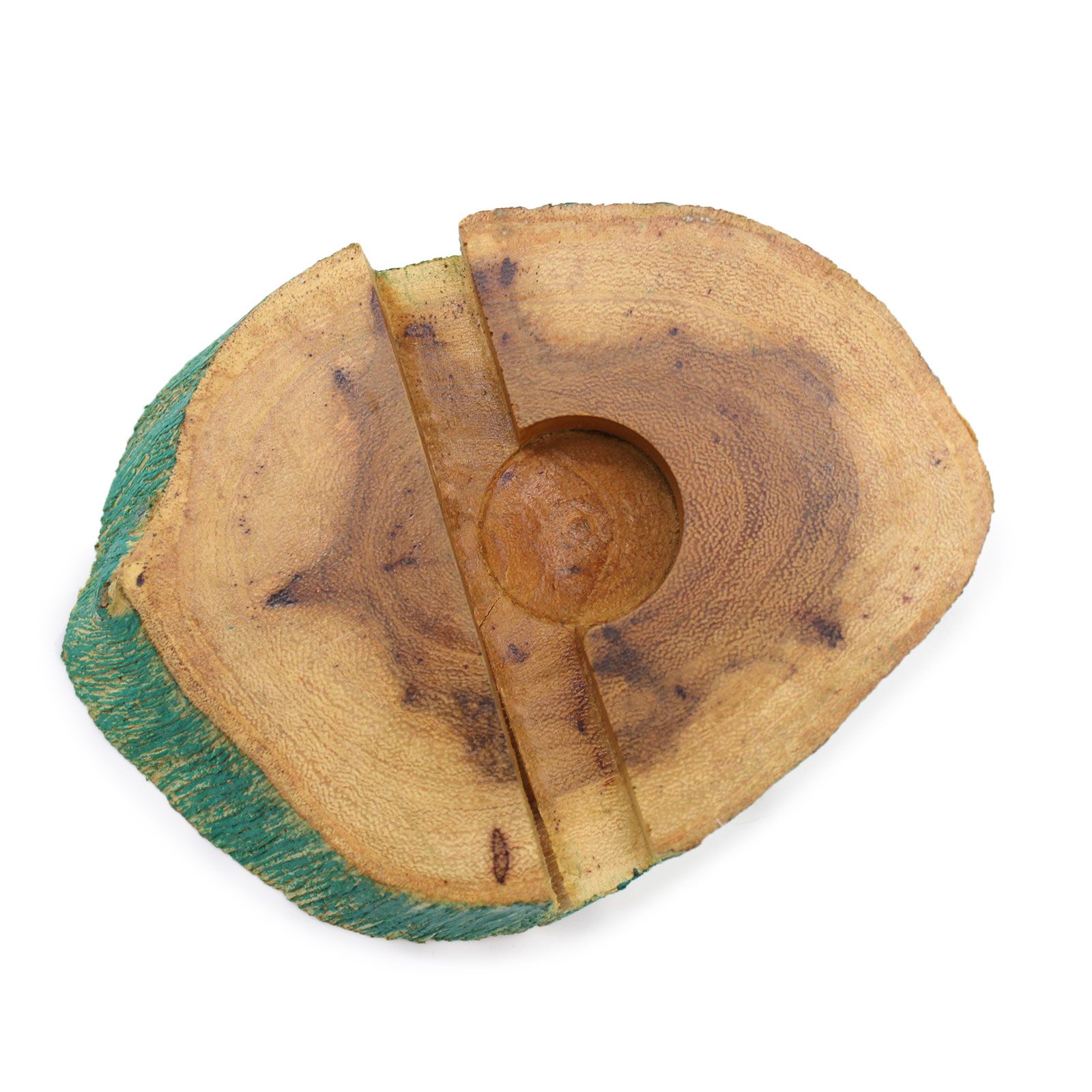 Lrg Gamal Wood Phone Holder - Greenwash - Image 2