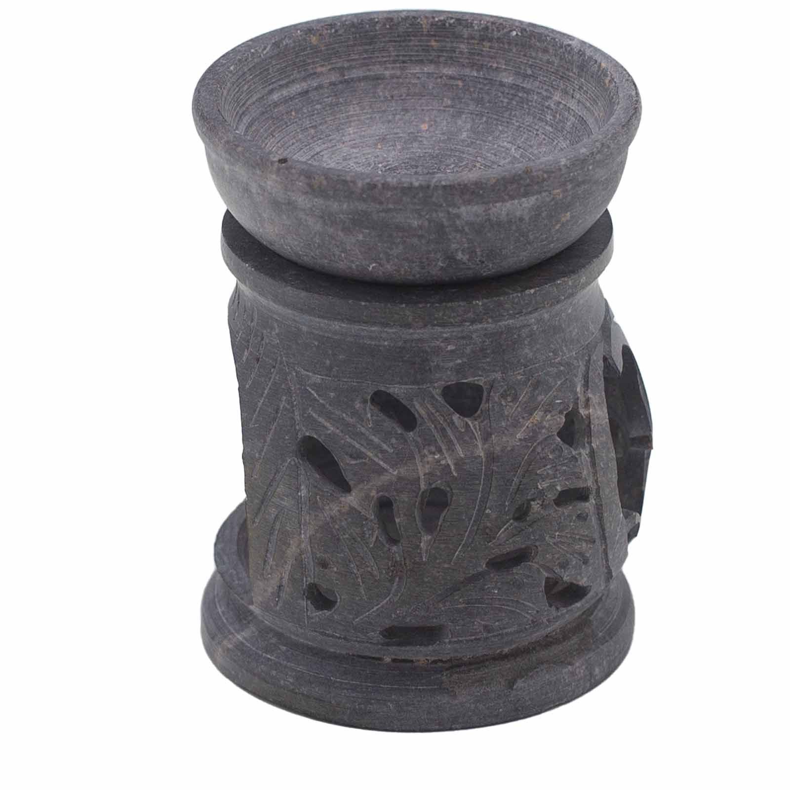 Small Soapstone Oil Burner 8cm - Om - Image 3