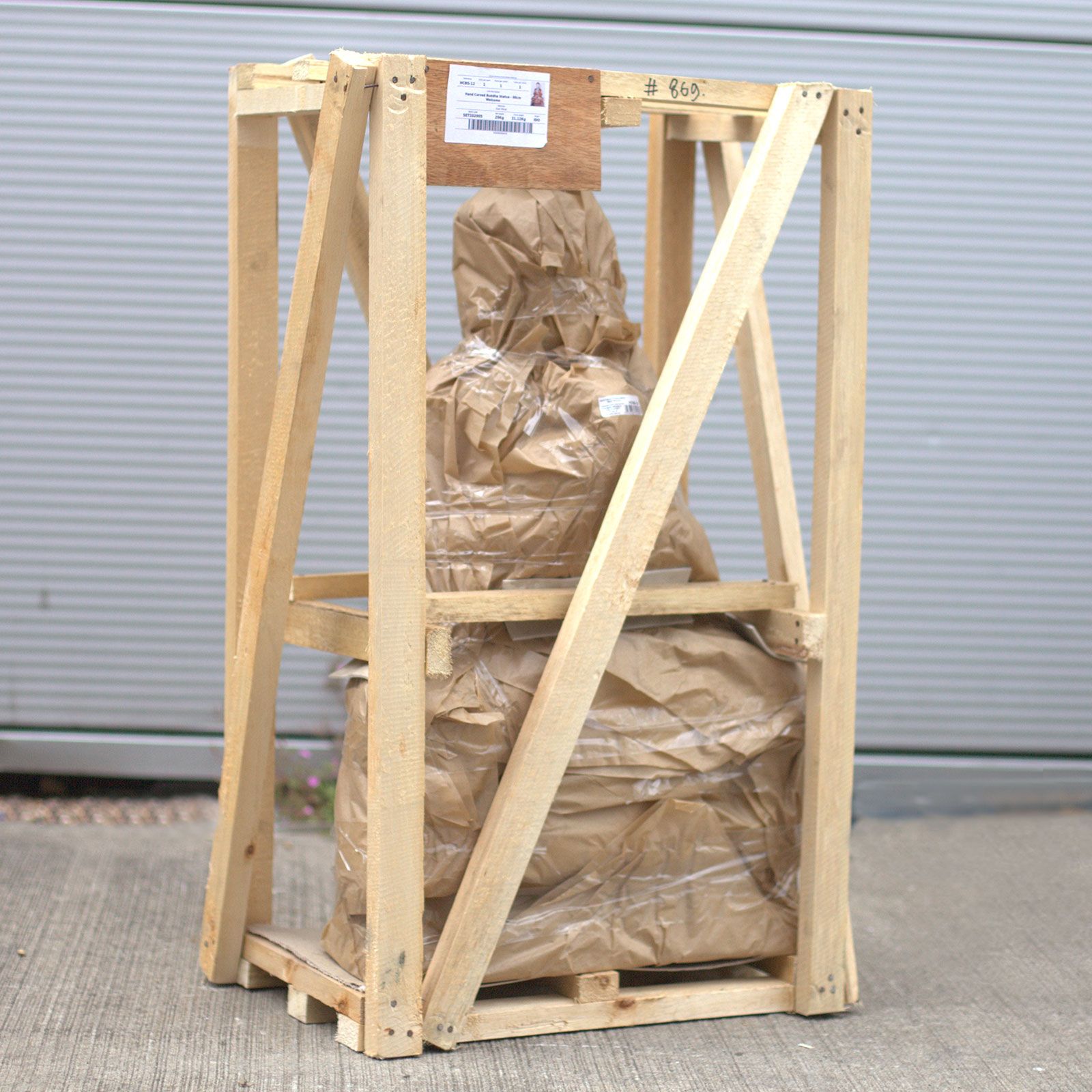 Hand Carved Buddha Statue - 60cm Teaching Transmission - Image 3