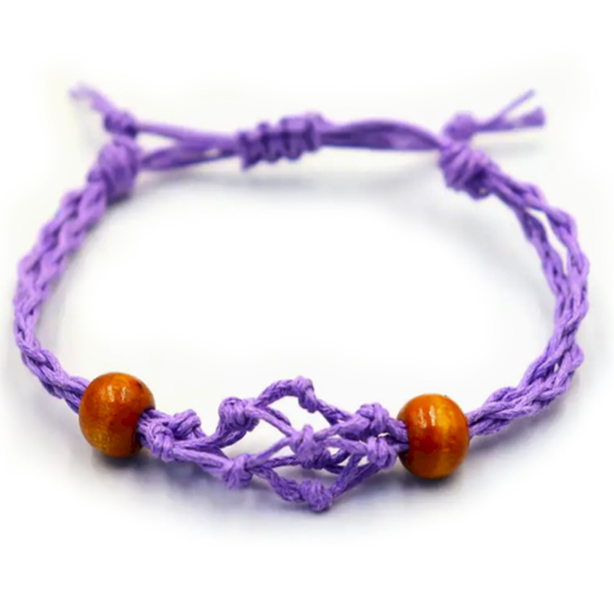 Gemstone Bracelet Cord - Purple - Image 4