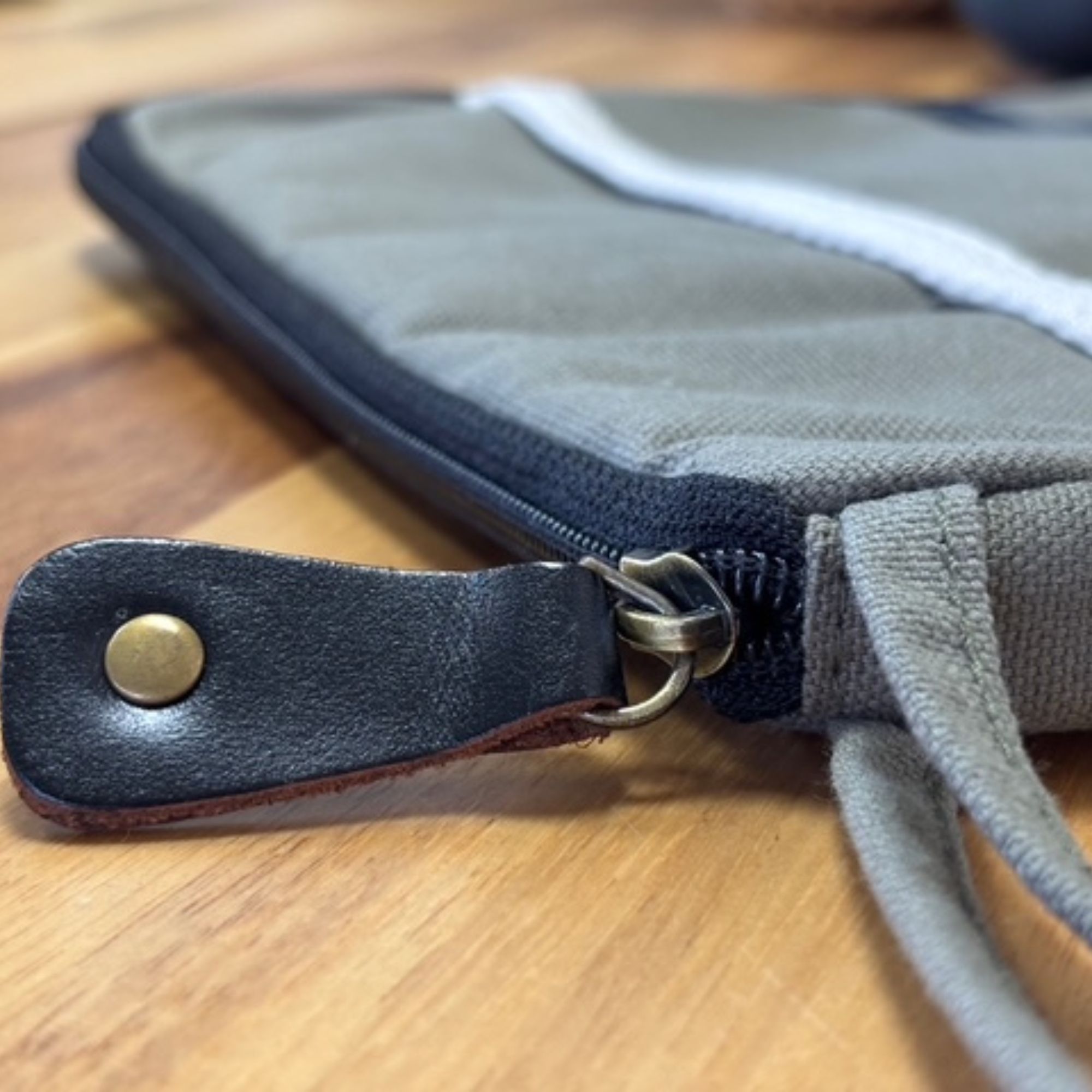Canvas Tablet Pouch - Olive - Image 3