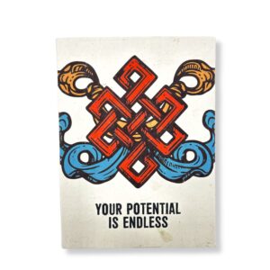 Lrg Lokta Inspiration Notebook (21x15cm) - 45 leafs - Your Potential - inc bookmark