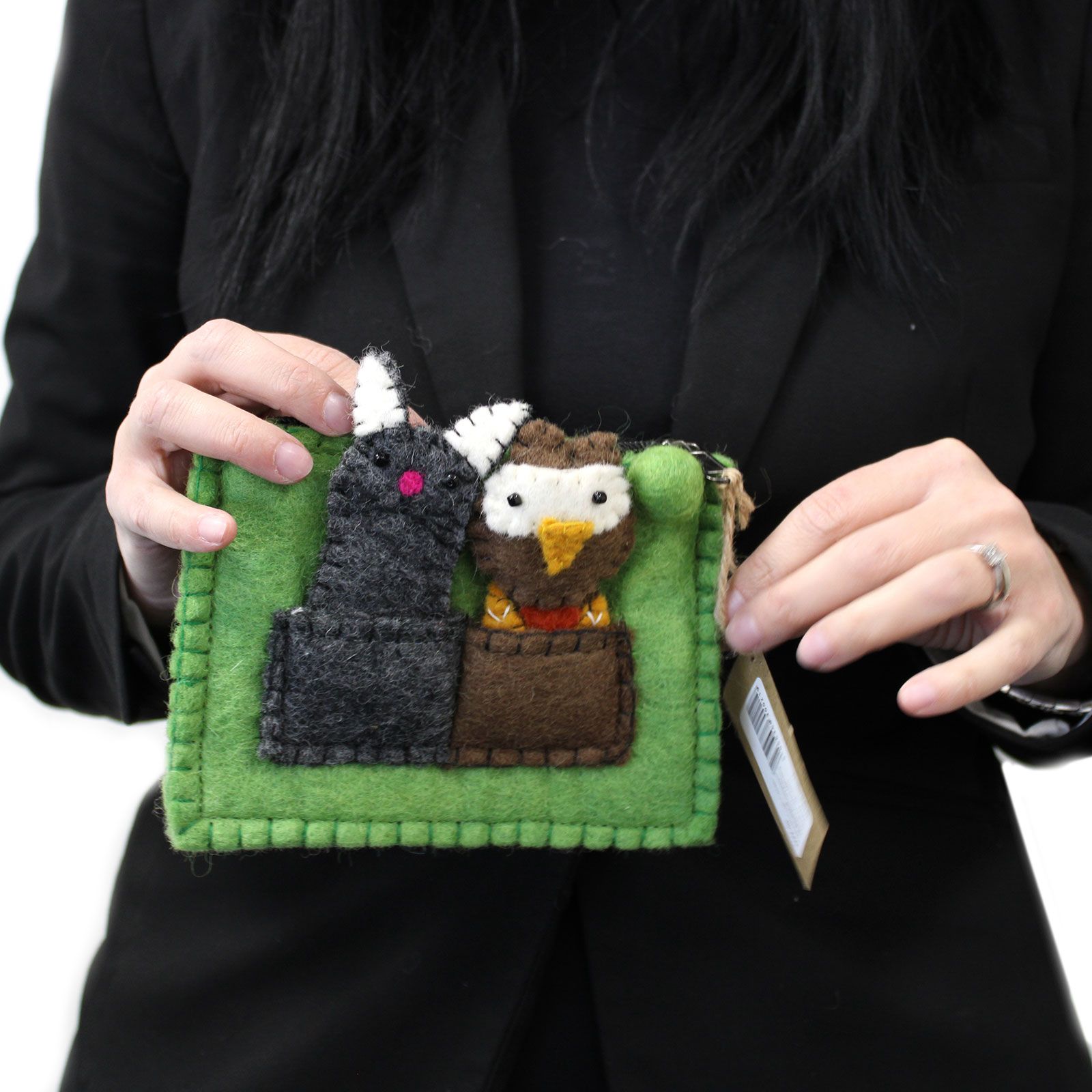 Pouch with Finger Puppets - Owl & Pussycat - Image 3