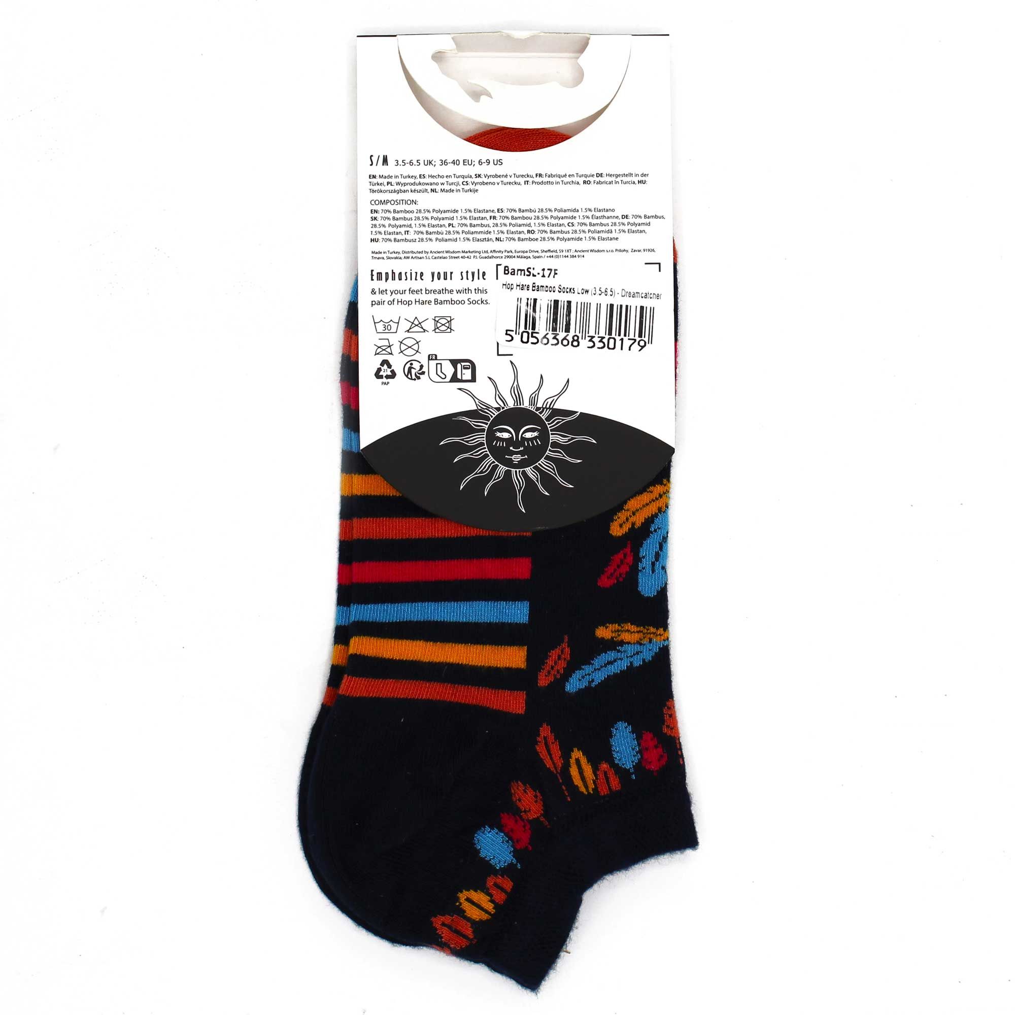 M/L Hop Hare Bamboo Socks Low (7.5-11.5) - Dreamcatcher - Image 3
