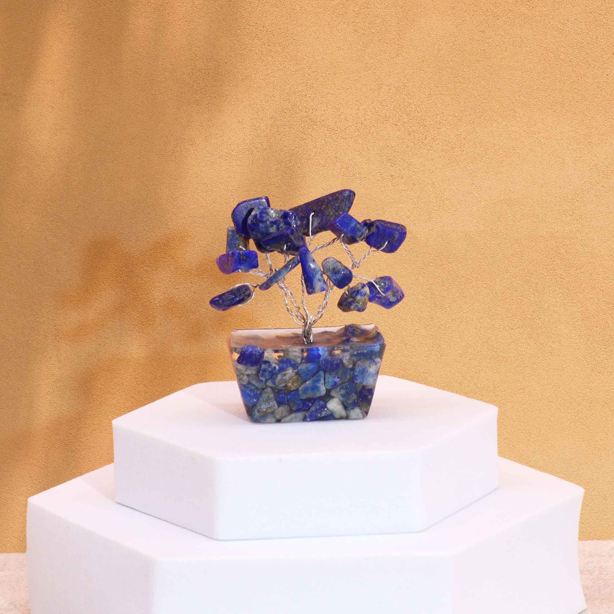 Mini Gemstone Tree On Orgonite Base - Sodalite (15 stones) - Image 2