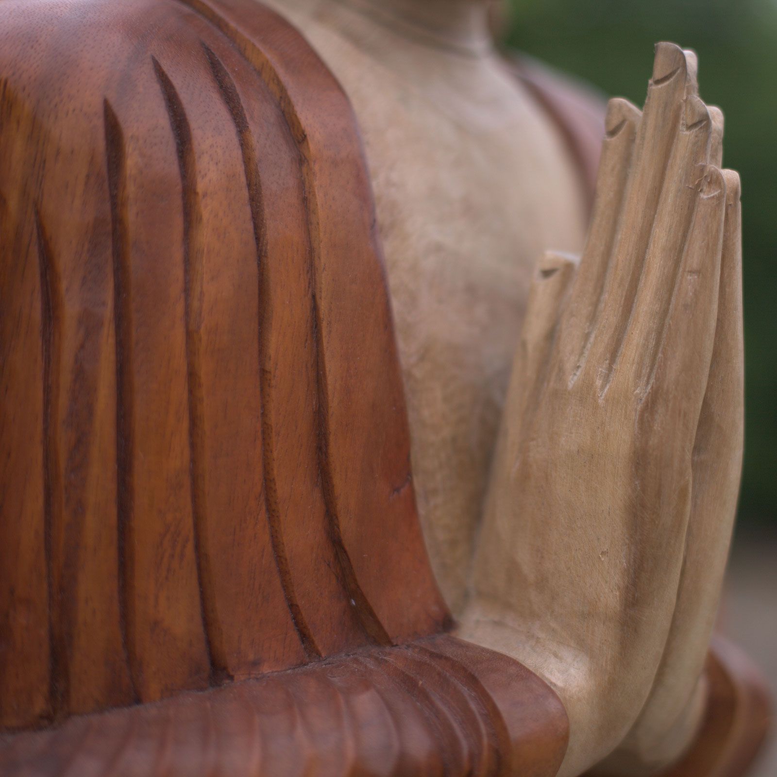 Hand Carved Buddha Statue - 25cm Thinking - Image 5