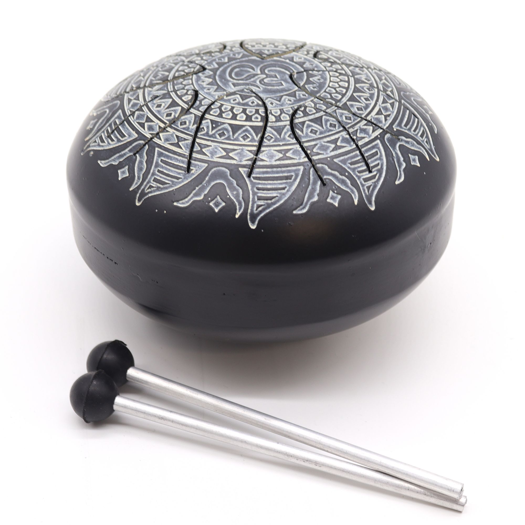 Hapi Drum Om Mandala Engraved - 16cm - Image 5