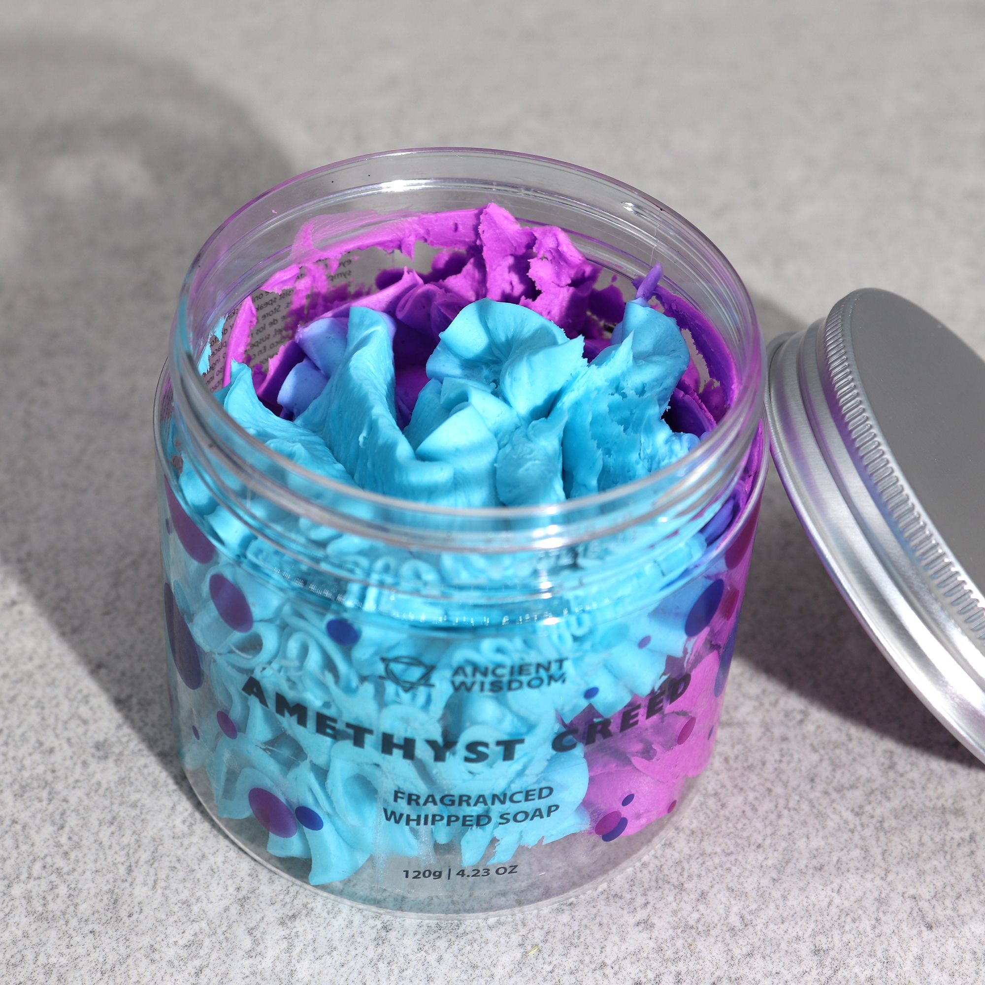 Amethyst Creed Whipped Cream Soap 120g - Image 2