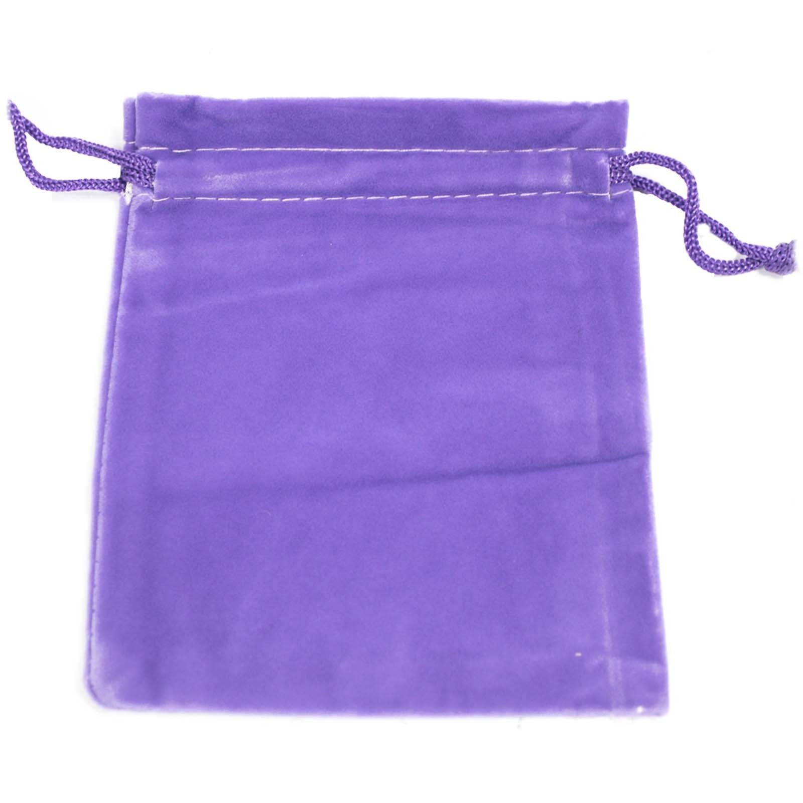 Quality Velvet Pouch - Purple 10x12cm - Image 2