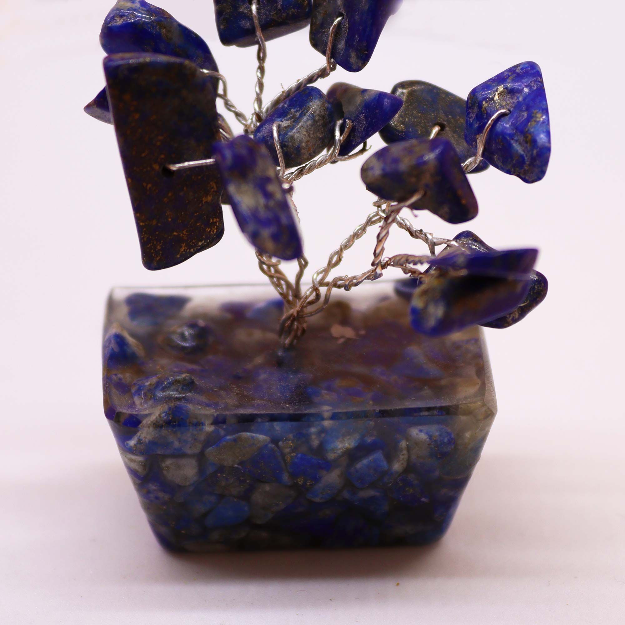 Mini Gemstone Tree On Orgonite Base - Sodalite (15 stones) - Image 6