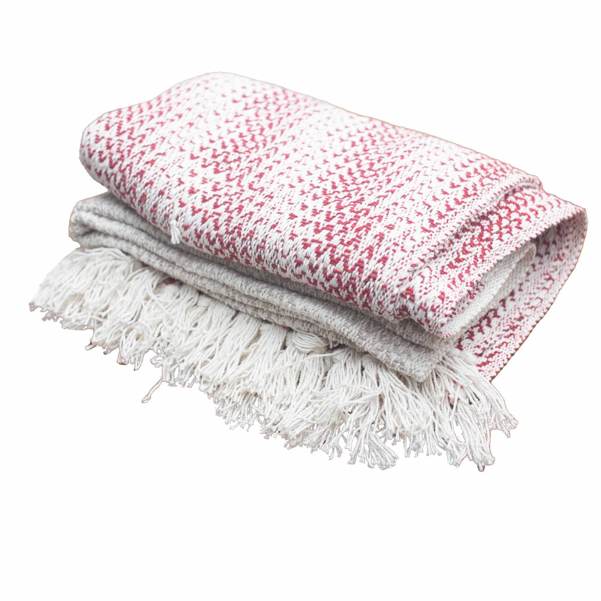 Boho Comfort Throws - Ruby Two Tone - Image 4