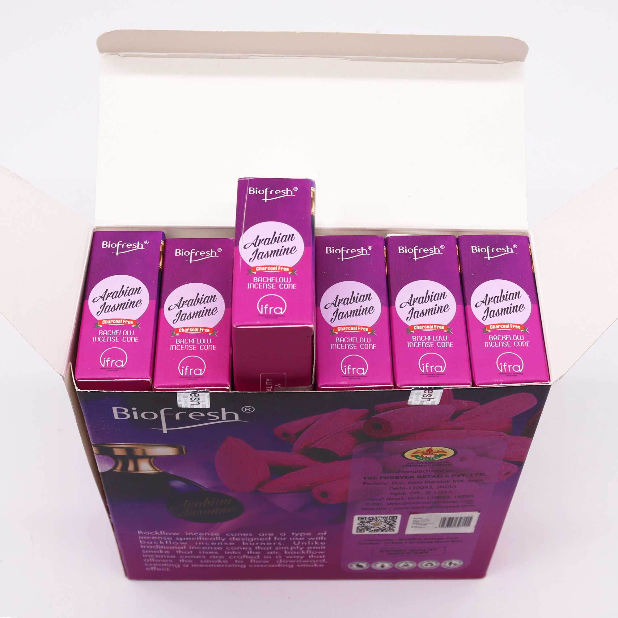 Biofresh Backflow Incense Cones - Arabian Jasmine - Image 4