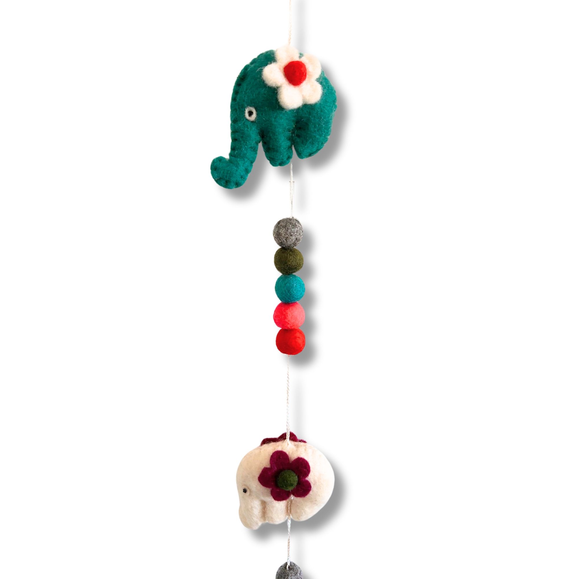 Felt Wall Hanging -Elephants (random colours) - Image 2