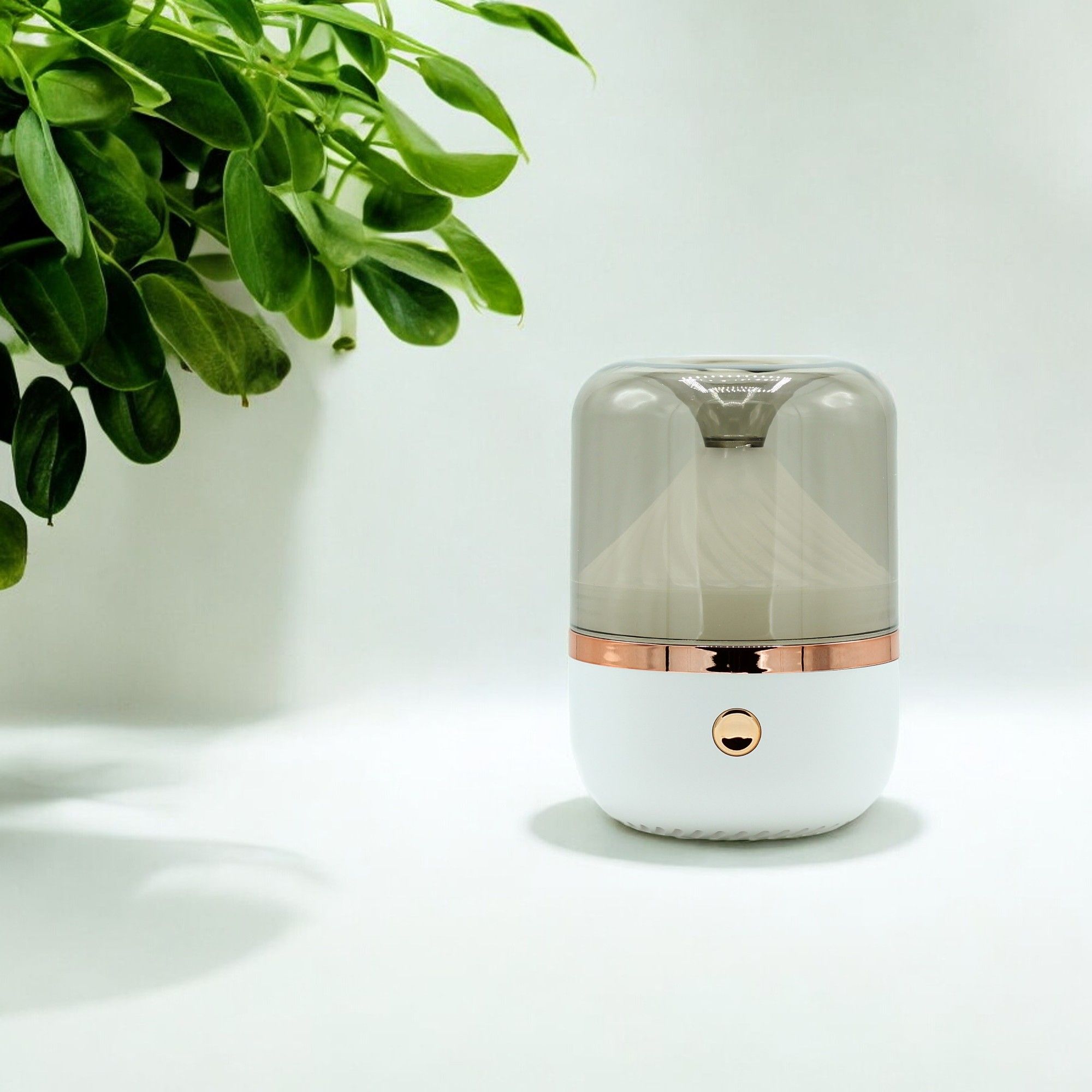 Urban Aroma Diffuser White & Bronze- USB - Colour Change - Image 2