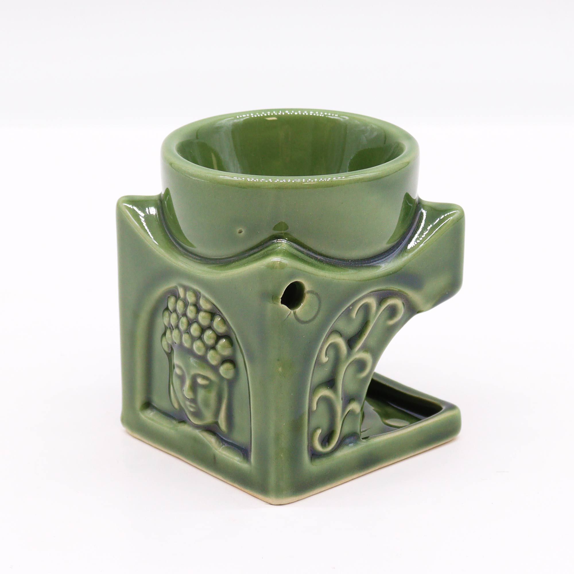 Square Buddha Burner - Dark Jade - Image 2