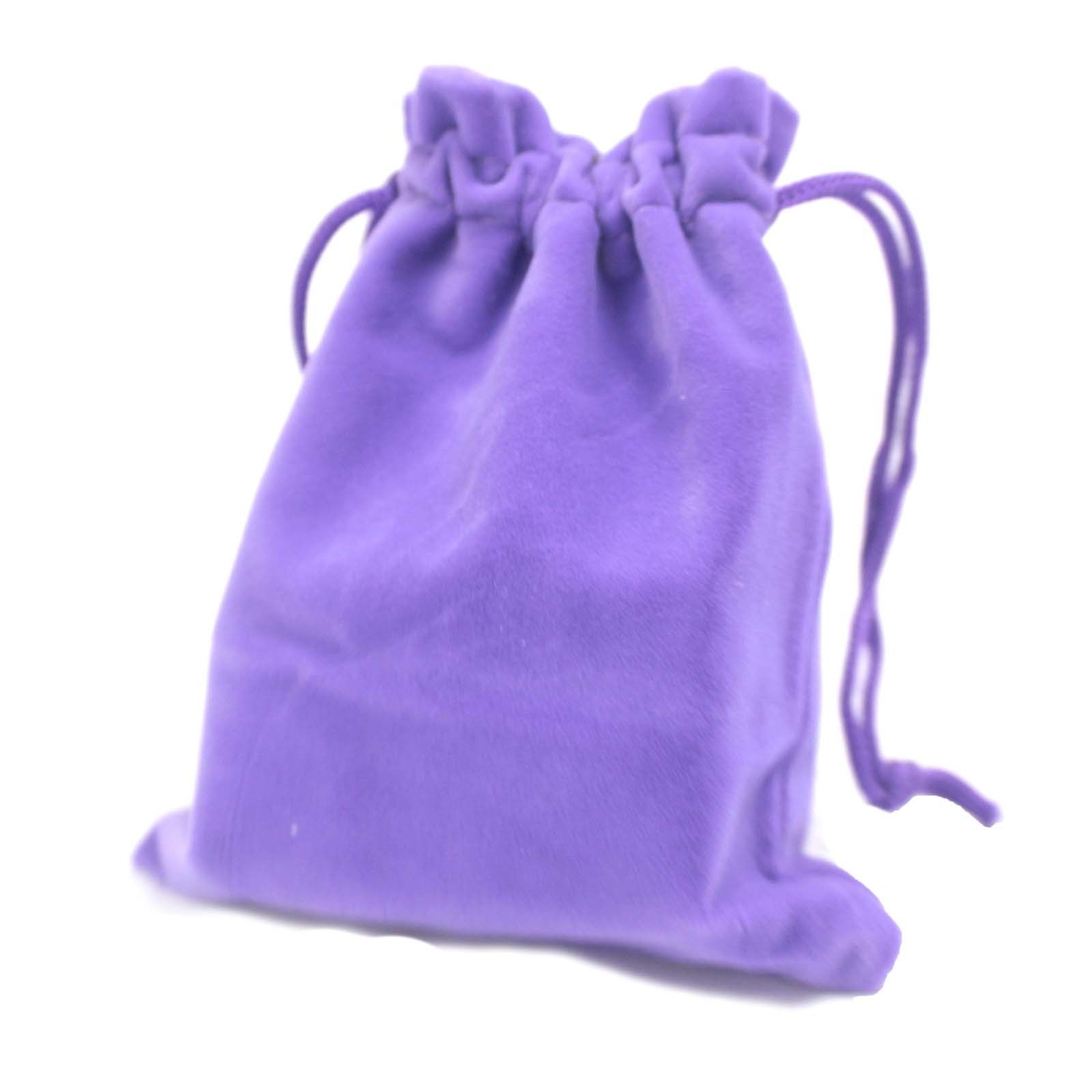 Quality Velvet Pouch - Purple 10x12cm - Image 3