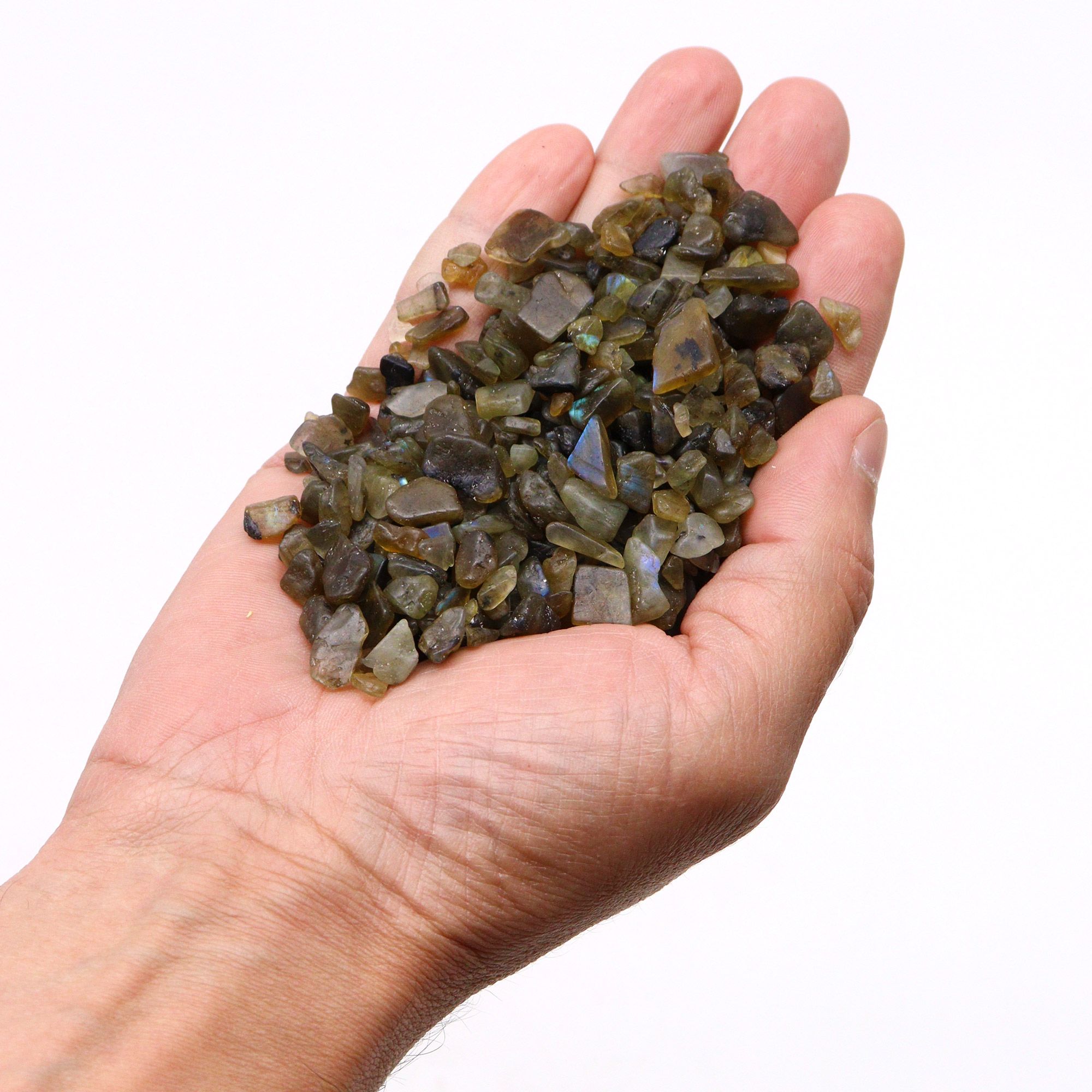 Labradorite Chips Gemstone Chips Bulk - 1KG - Image 3