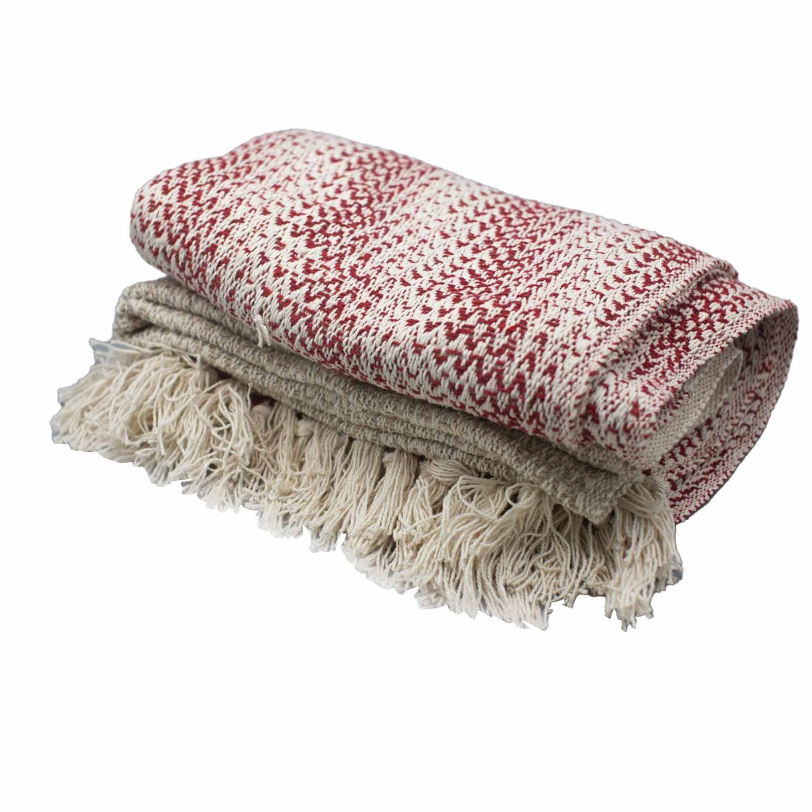 Boho Comfort Throws - Ruby Two Tone - Image 5