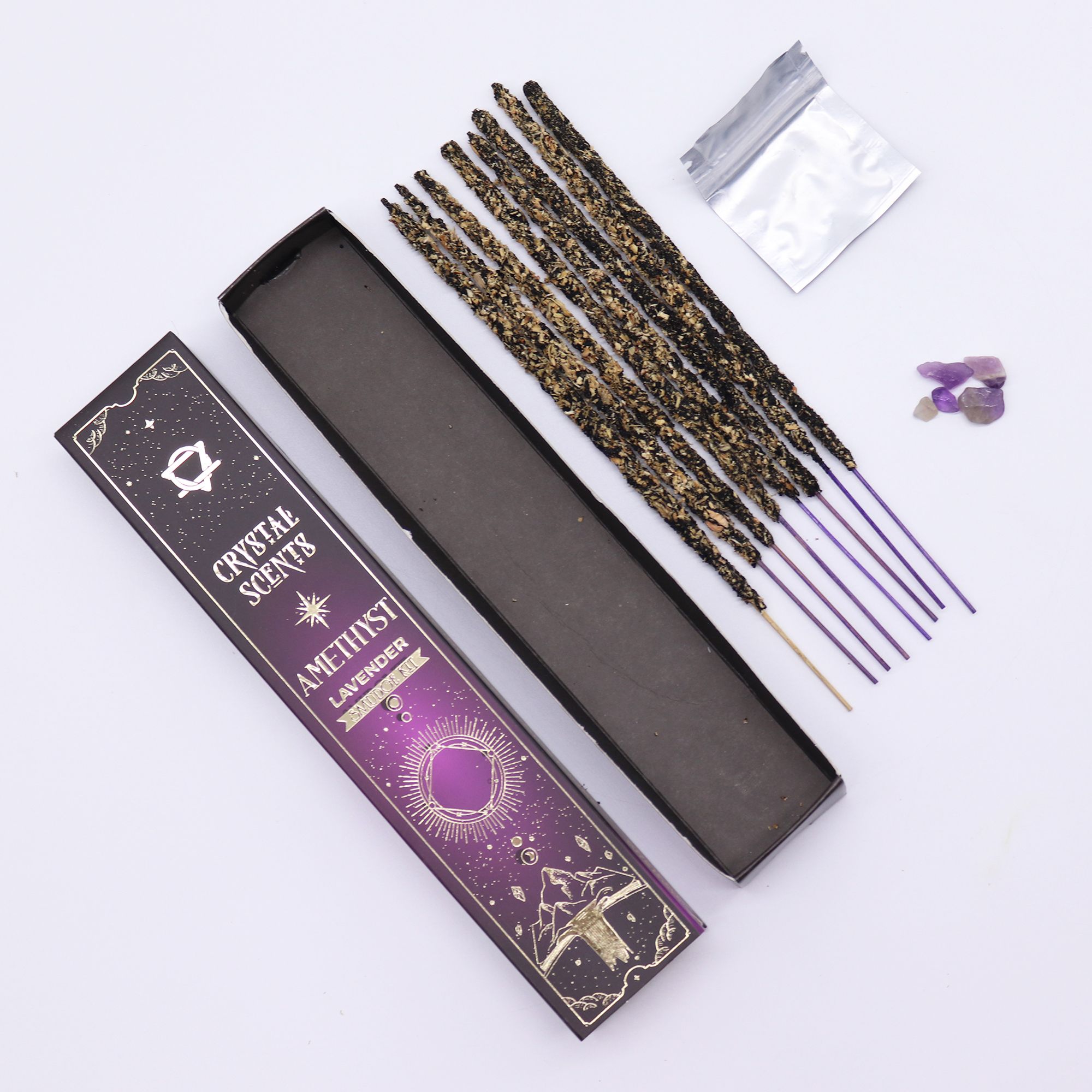 Amethyst Crystal Scents Smudge Incense - Lavender - Image 8