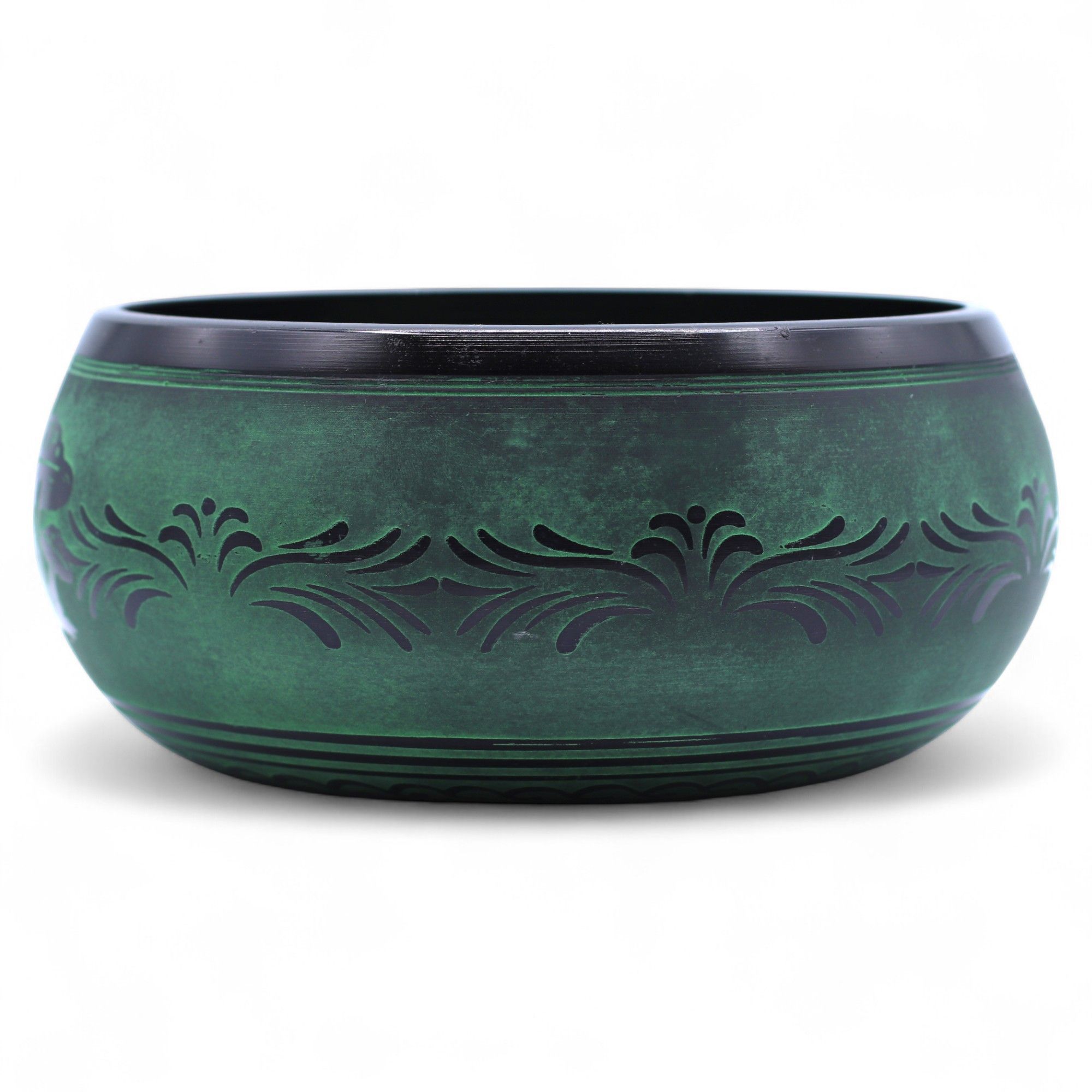 Extra Loud - Mushroom Singing Bowl - Moss Green (23x10.5cm, 1.3kg) - Image 7