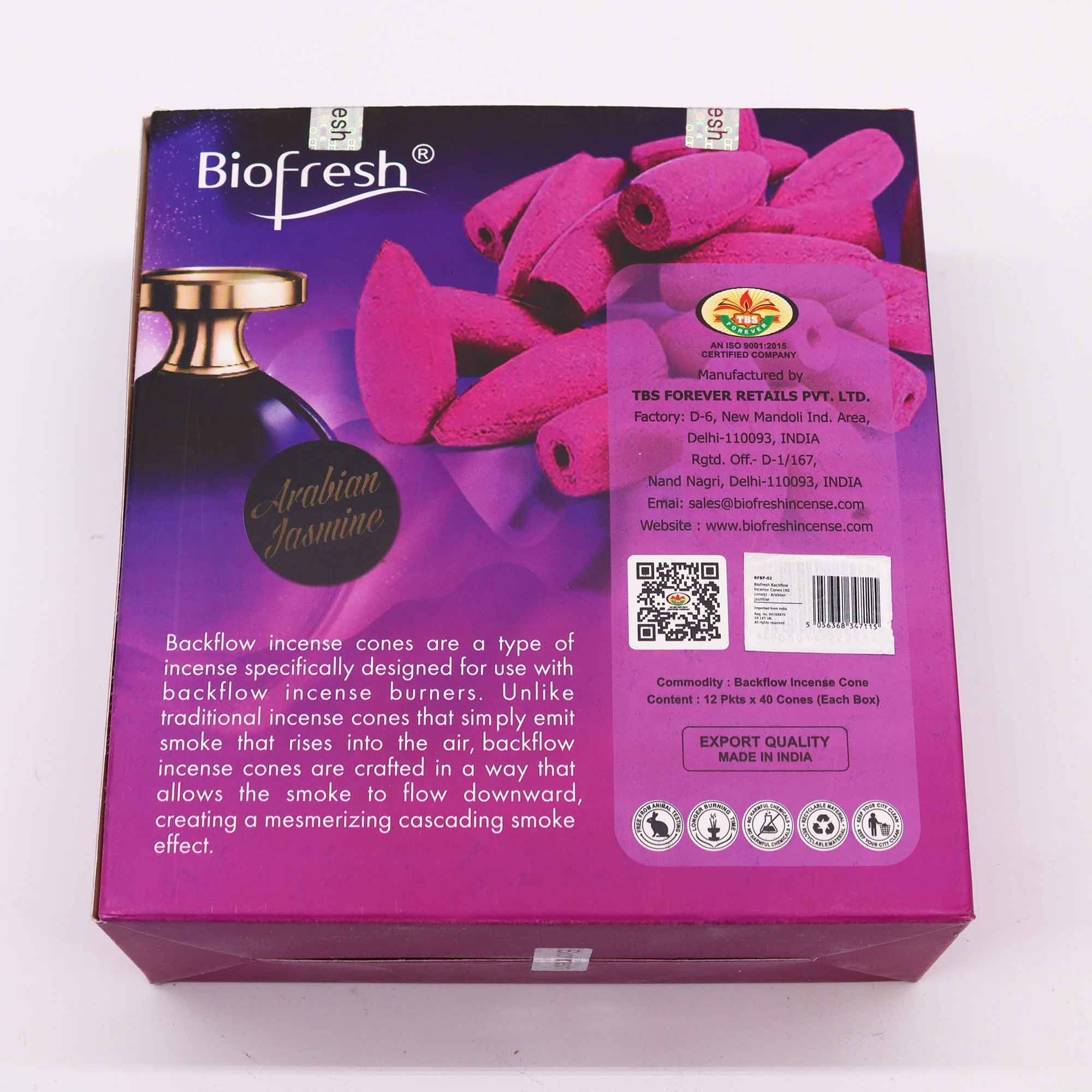 Biofresh Backflow Incense Cones - Arabian Jasmine - Image 5