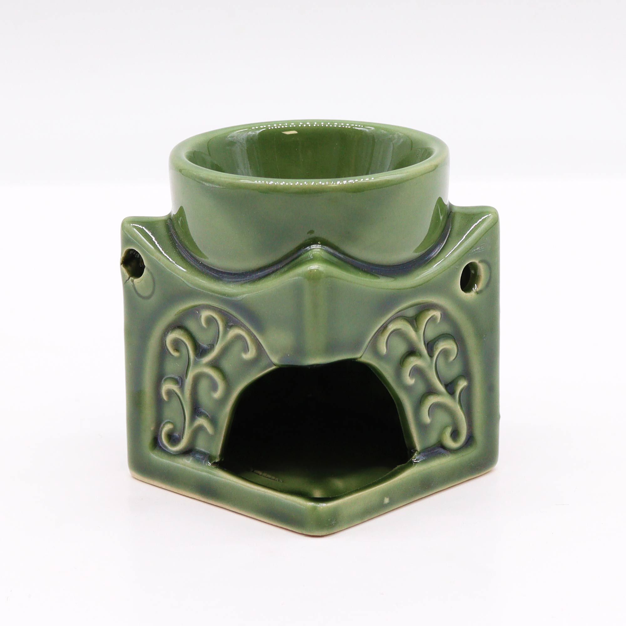 Square Buddha Burner - Dark Jade - Image 3