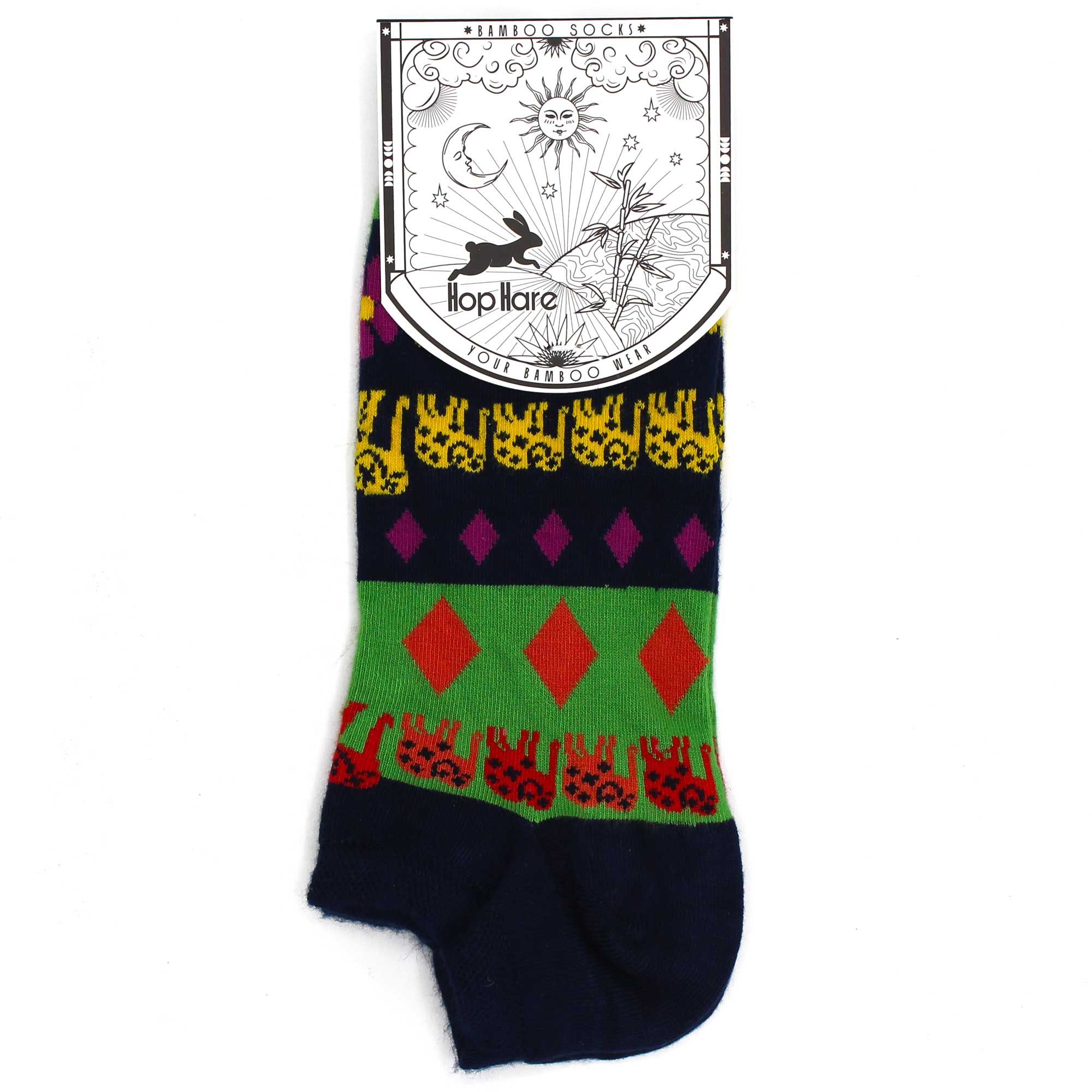 M/L Hop Hare Bamboo Socks Low (7.5-11.5) - Lucky Elephant - Image 2