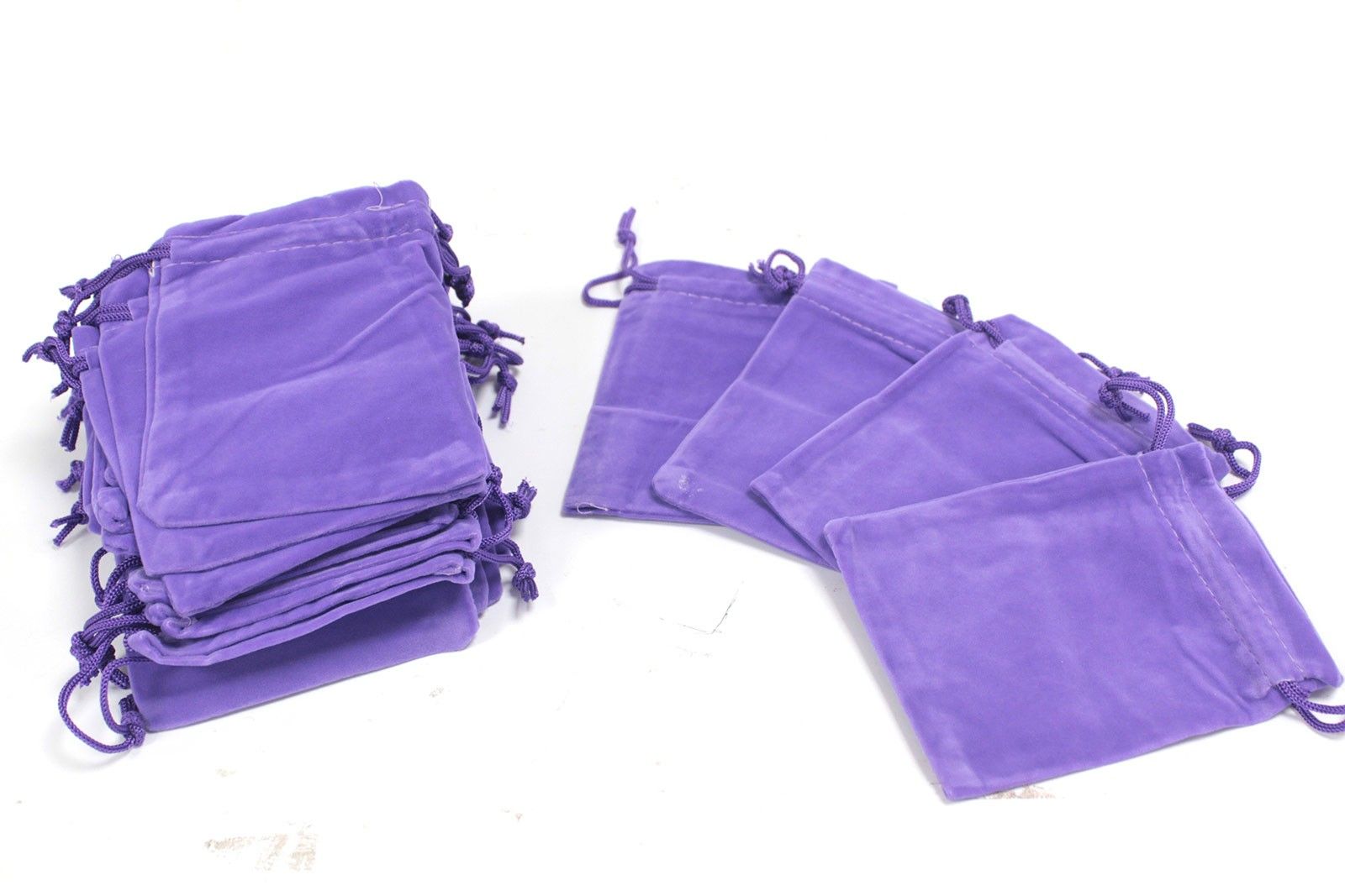 Quality Velvet Pouch - Purple 10x12cm - Image 4